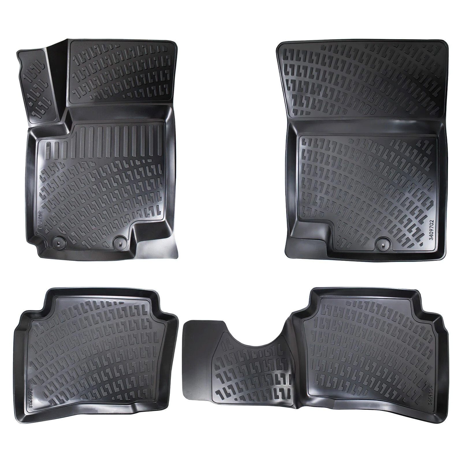 fussmattenprofi.com Auto-Fußmatte 3D Auto Fussmatten für Hyundai i20 (1.Gen) 2008-2014 (1 St), für Hyundai Hyundai i20