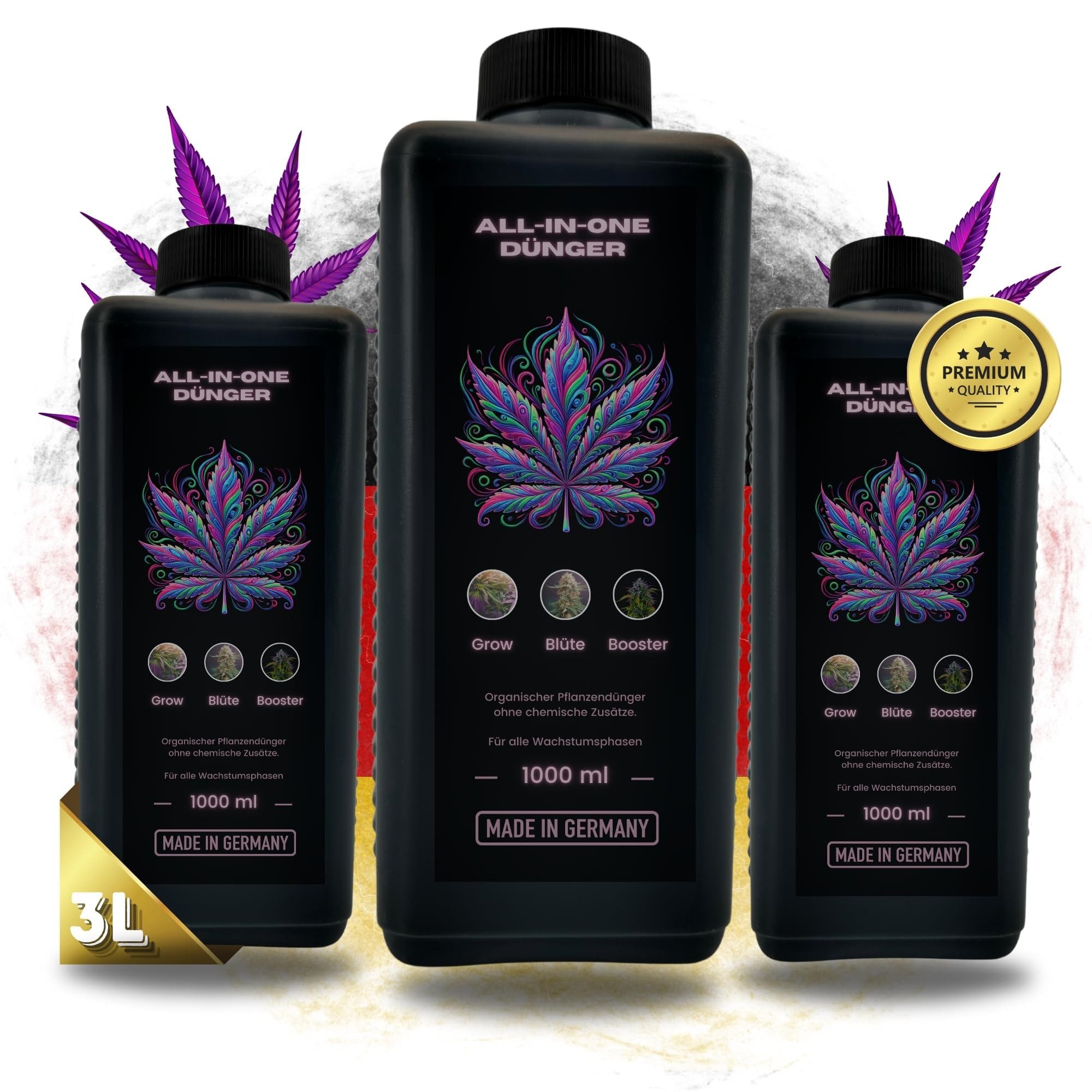 TronicXL Spezialdünger 3L Grow Dünger Cannabis Wachstumsphase Blütephase In günstig online kaufen