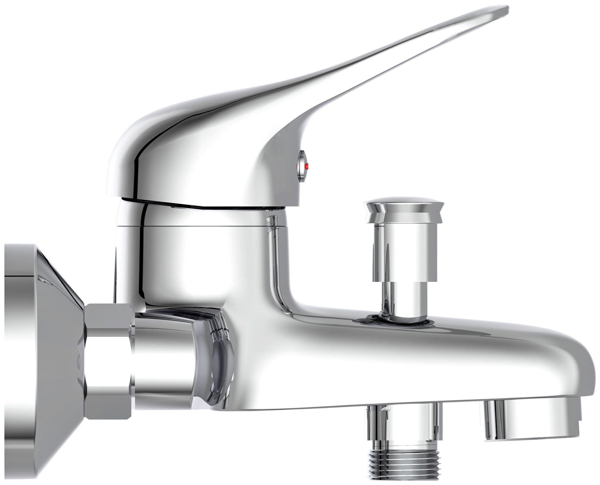 Schütte Wannenarmatur Porto Mischbatterie Badewanne, Wasserhahn Bad, Wannenarmatur in Chrom