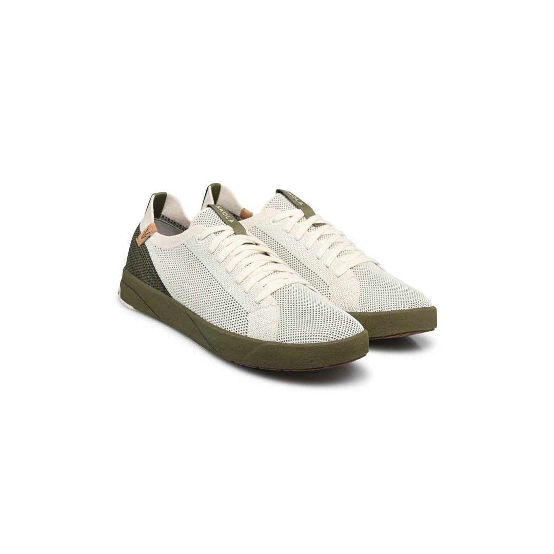 Cannon Knit 2.0 weiss/olive Herren Sneaker