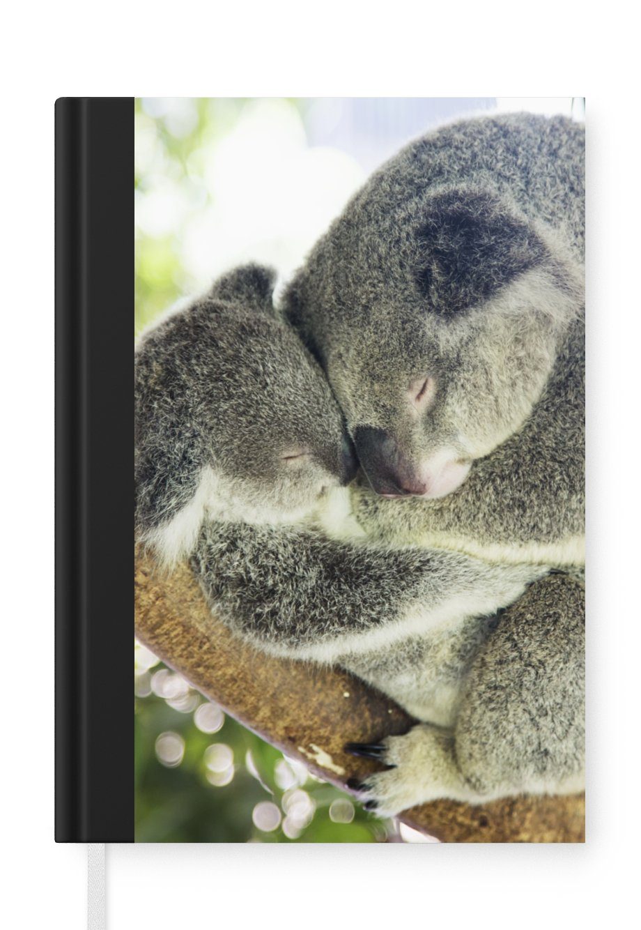 Merkzettel, Notizheft, - Plüschtier - Koalas Kinder 98 Notizbuch Jungen MuchoWow Tiere - - - Journal, Seiten, A5, Tagebuch, Mädchen, Haushaltsbuch