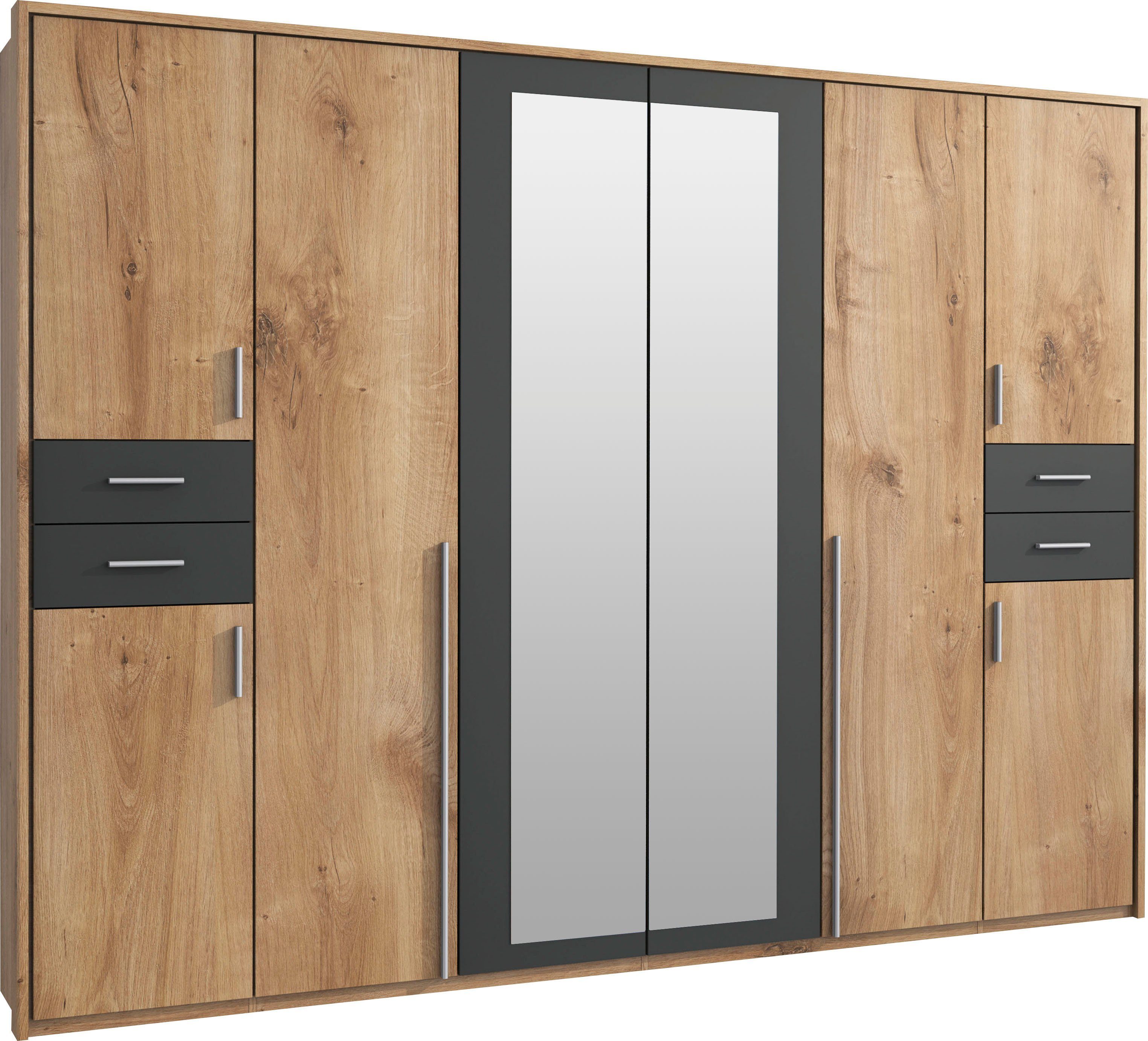 Wimex Drehtürenschrank Vegas inklusive Passepartout-Rahmen, mit Spiegeltüren und Schubladen