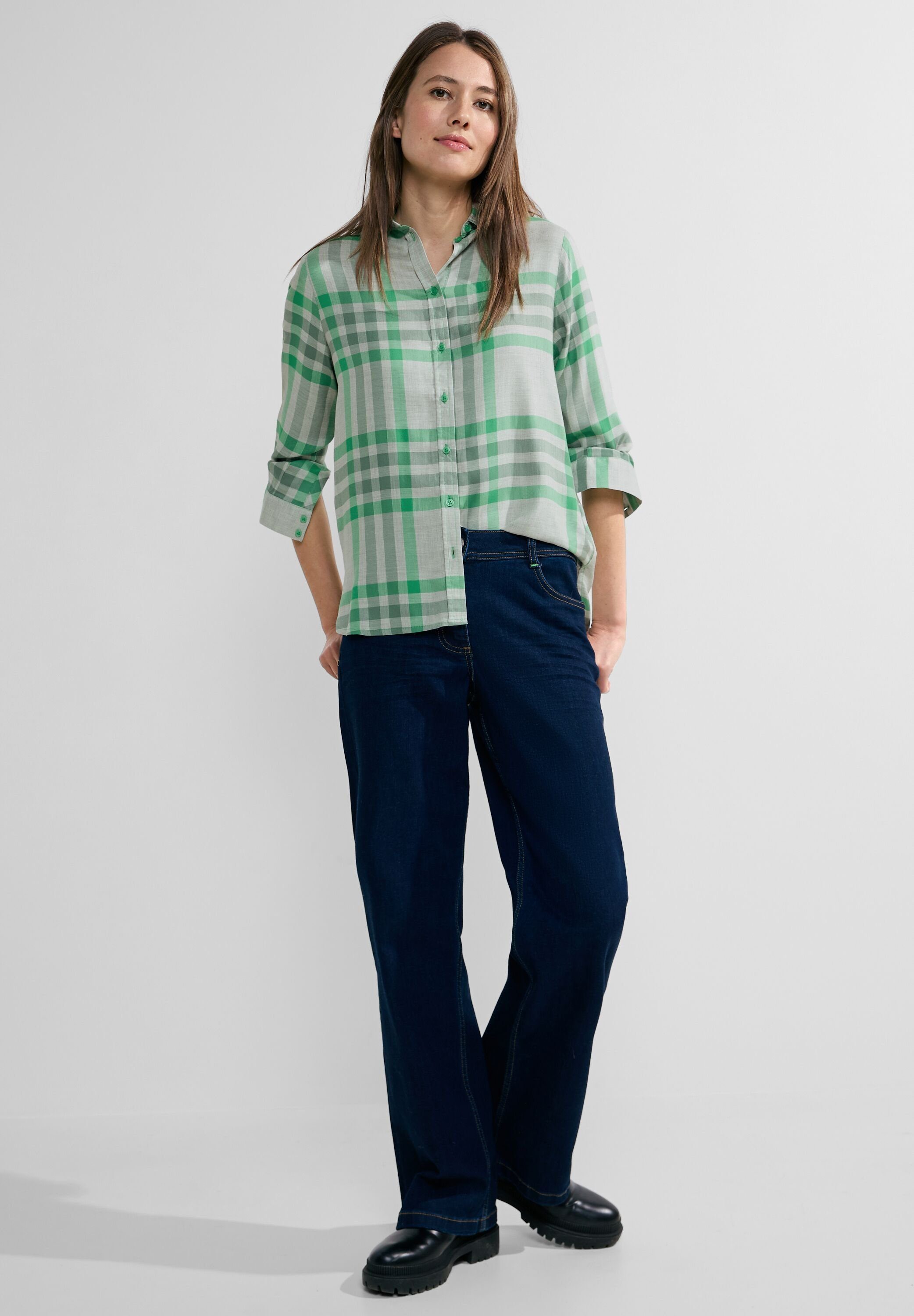 CECIL Langarmbluse mit Knopfleiste