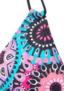 LASCANA Triangel-Bikini mit kontrastfarbigen Bändern