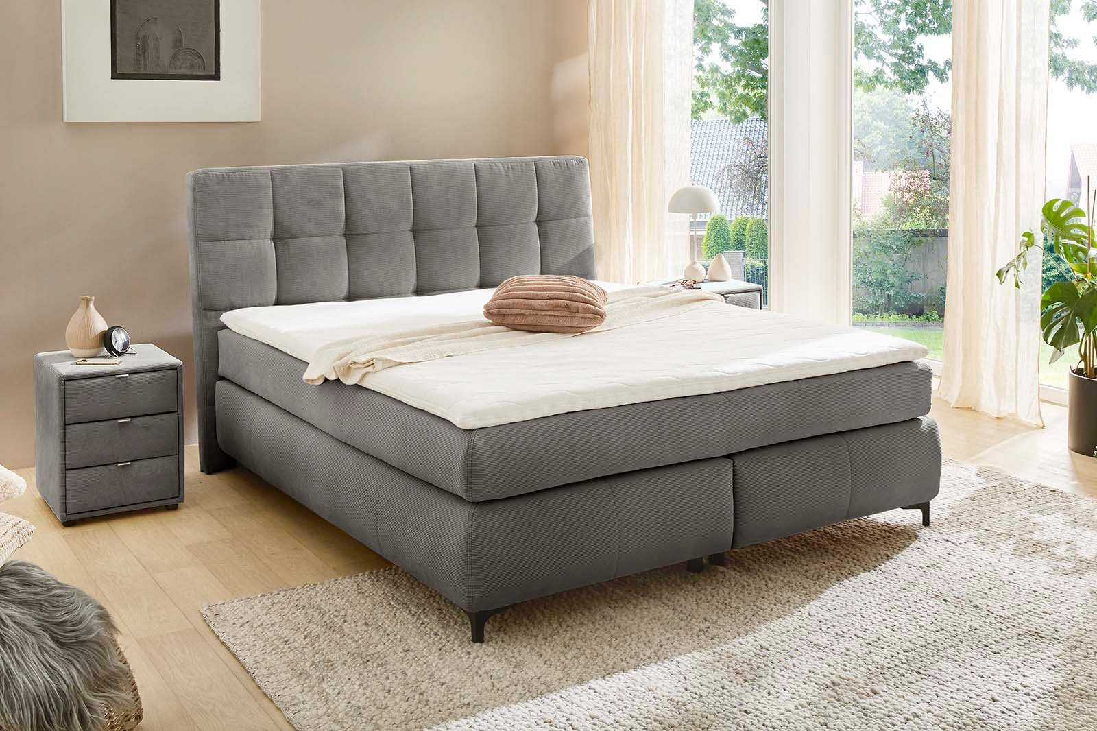 Boxspringbett Beatrice erhältlich in 140 & 180cm Breite