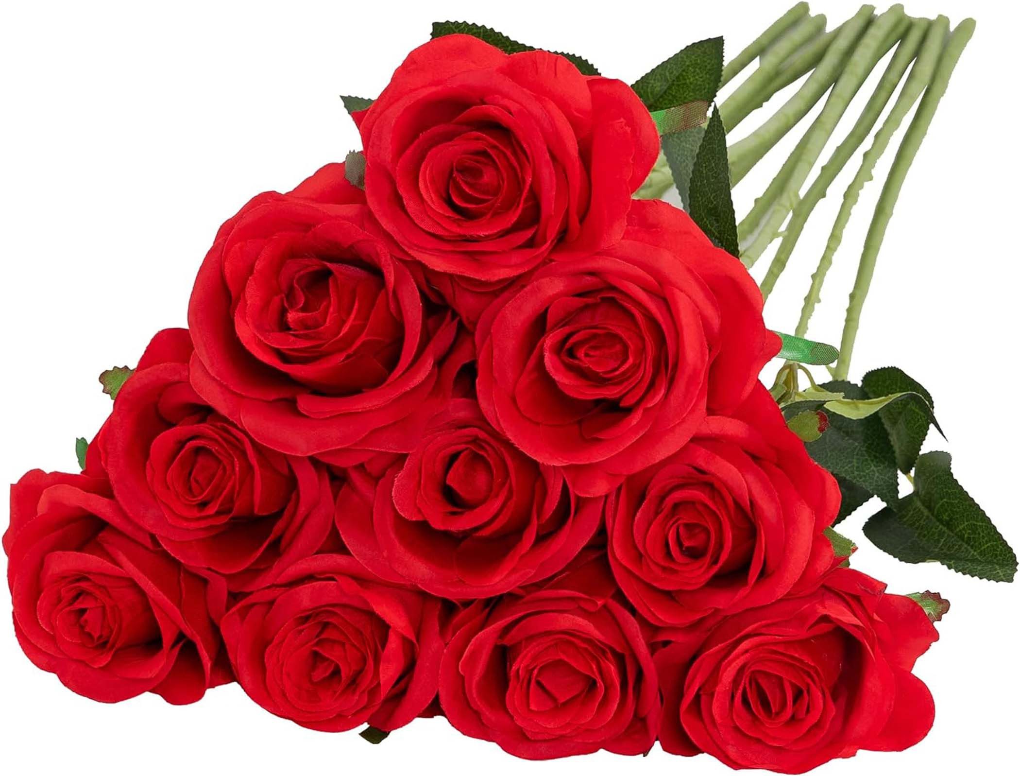 Kunstblumenstrauß künstliche Seidenrose Blume für Hochzeit günstig online kaufen