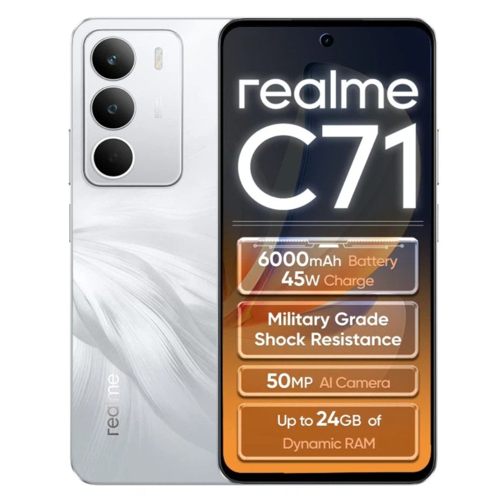 Realme realme C71 6GB+128GB Smartphone (6.67 Zoll, 128 GB Speicherplatz, 50 MP Kamera)