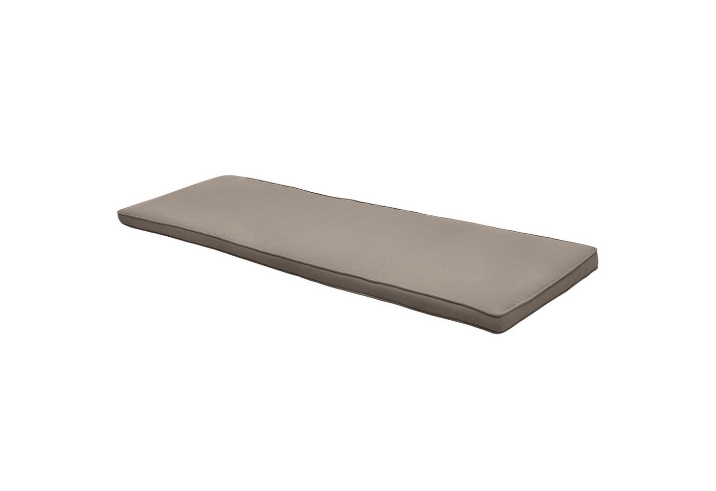 Beautissu Bankauflage Loft BK Auflage Bankkissen Sitzkissen, 120x48x5cm Taupe, Sitzkissen für Gartenbank Polster Auflage Gartenmöbel Polsterauflage