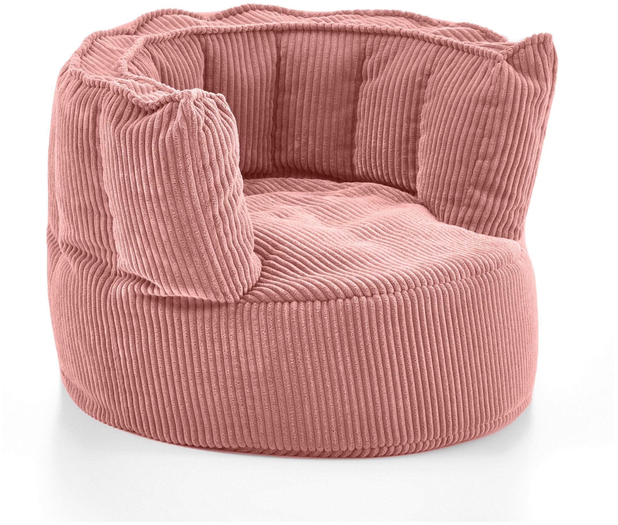xonox.home Sitzsack, in rosa aus Cord mit EPS - Perlen 75x55x72 cm