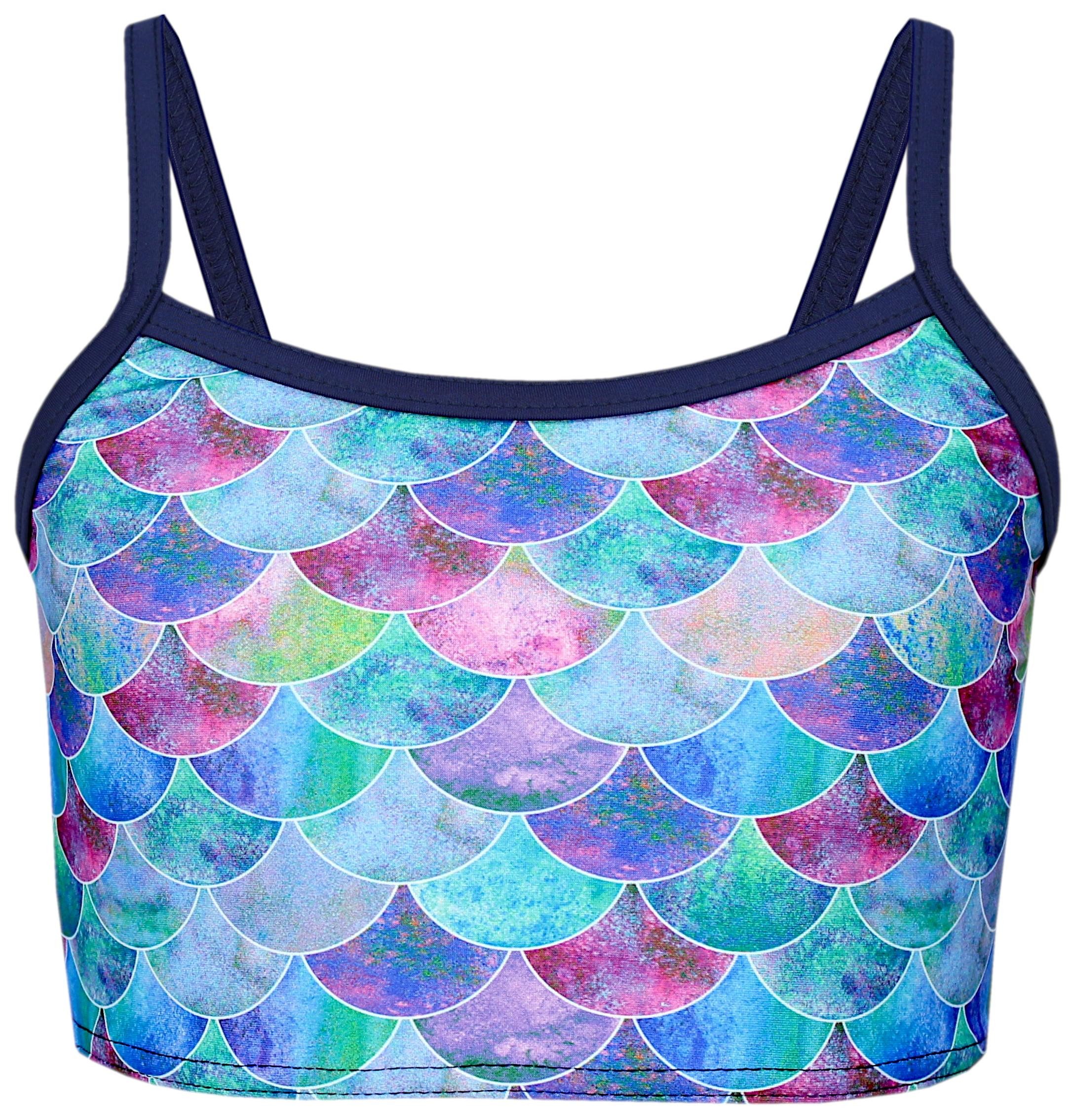 Aquarti Bustier-Bikini Aquarti Mädchen Bikini Set Bustier Bikinislip Zweiteiliger Badeanzug