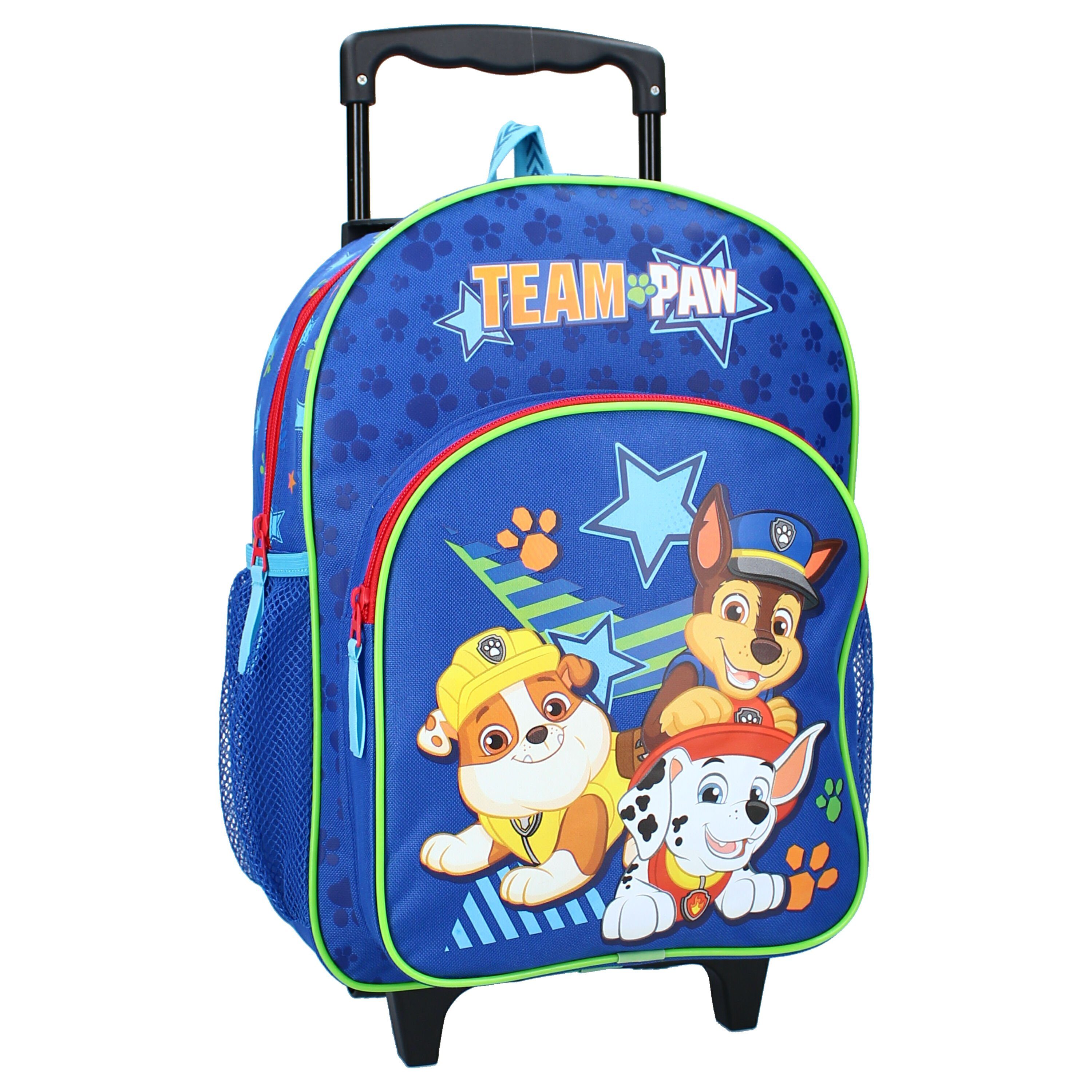 Vadobag Kinderrucksack Trolley Paw Patrol Rescue Squad, Kinder Reisekoffer, 38 cm, blau (520-2537)