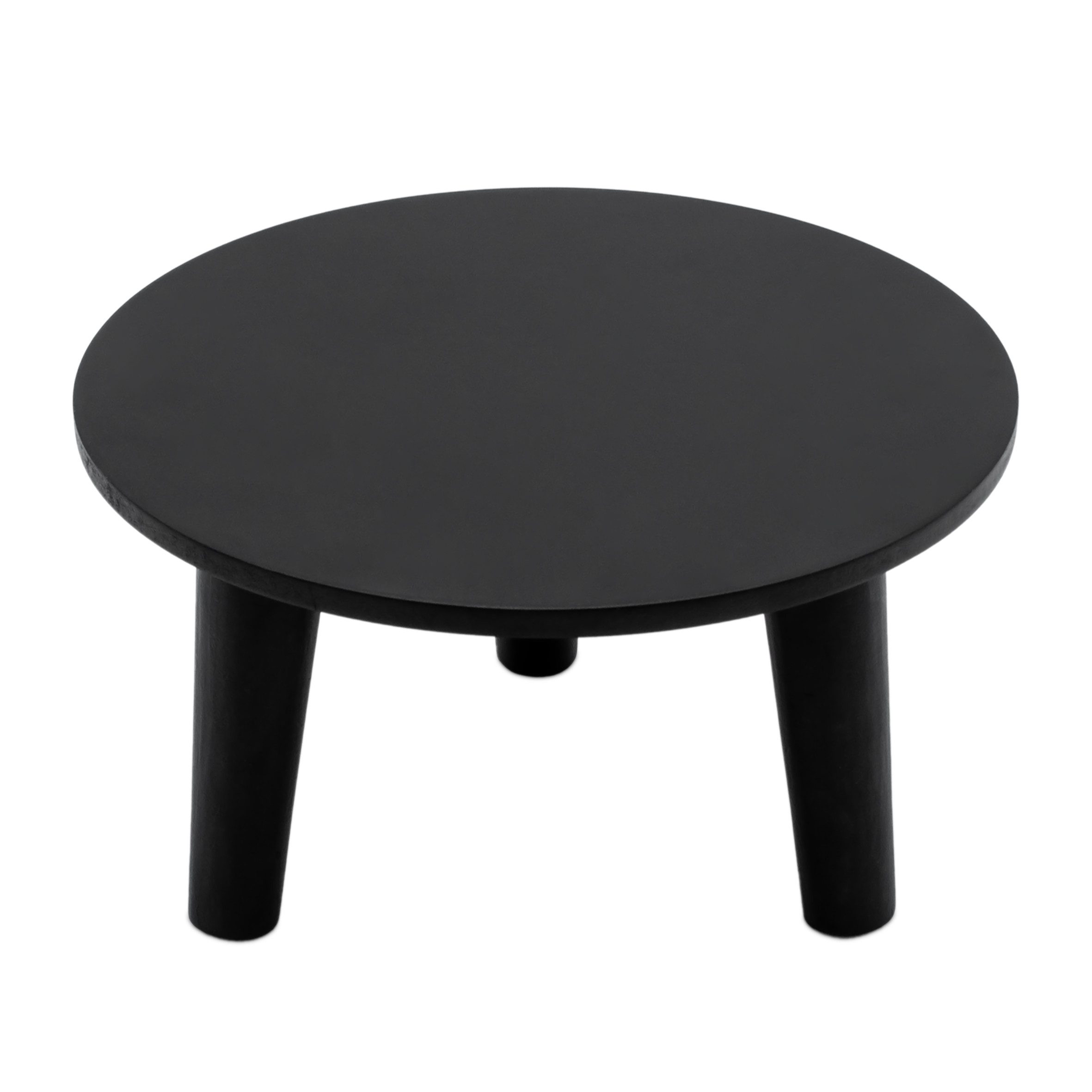 Spetebo Blumenhocker aus Holz rund 25 cm Holz Pflanzenhocker mit 3 Füßen (A günstig online kaufen