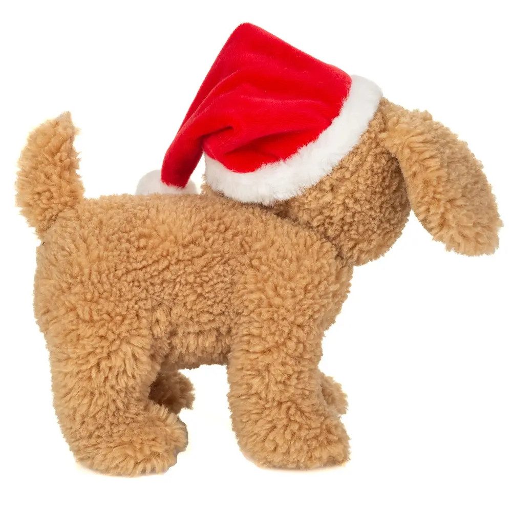 Teddy Hermann® Kuscheltier Teddy Hermann Hund mit Weihnachtsmütze, 20 cm