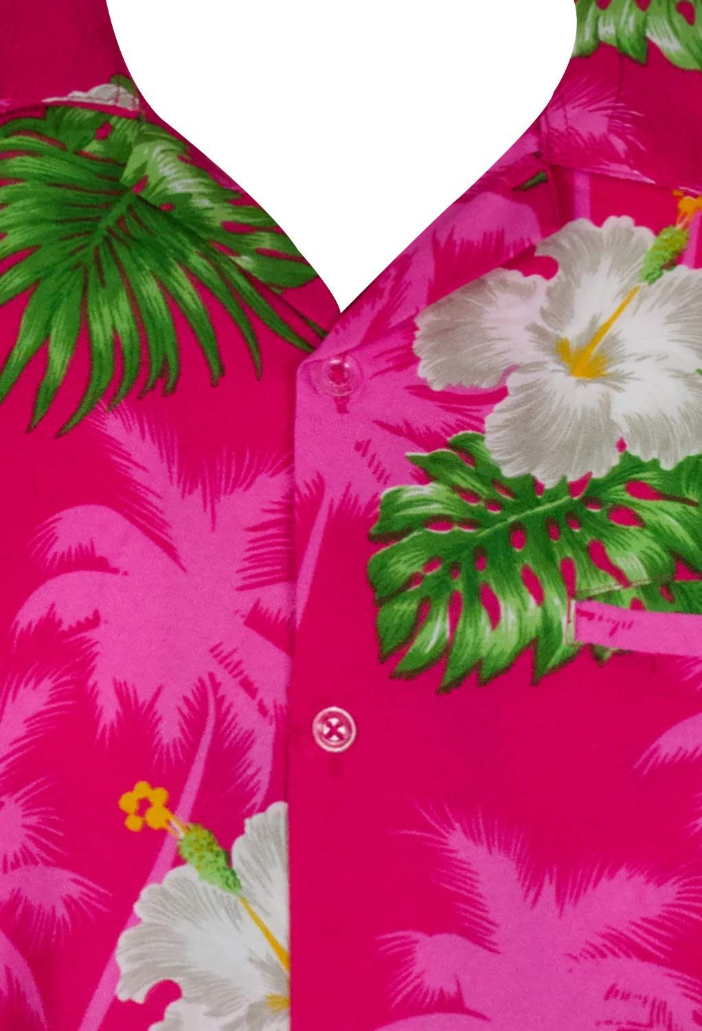 King Kameha Hawaiihemd Small Flower Kids Funky Hawaii-Hemd Kinder Kurzarm Front-Tasche
