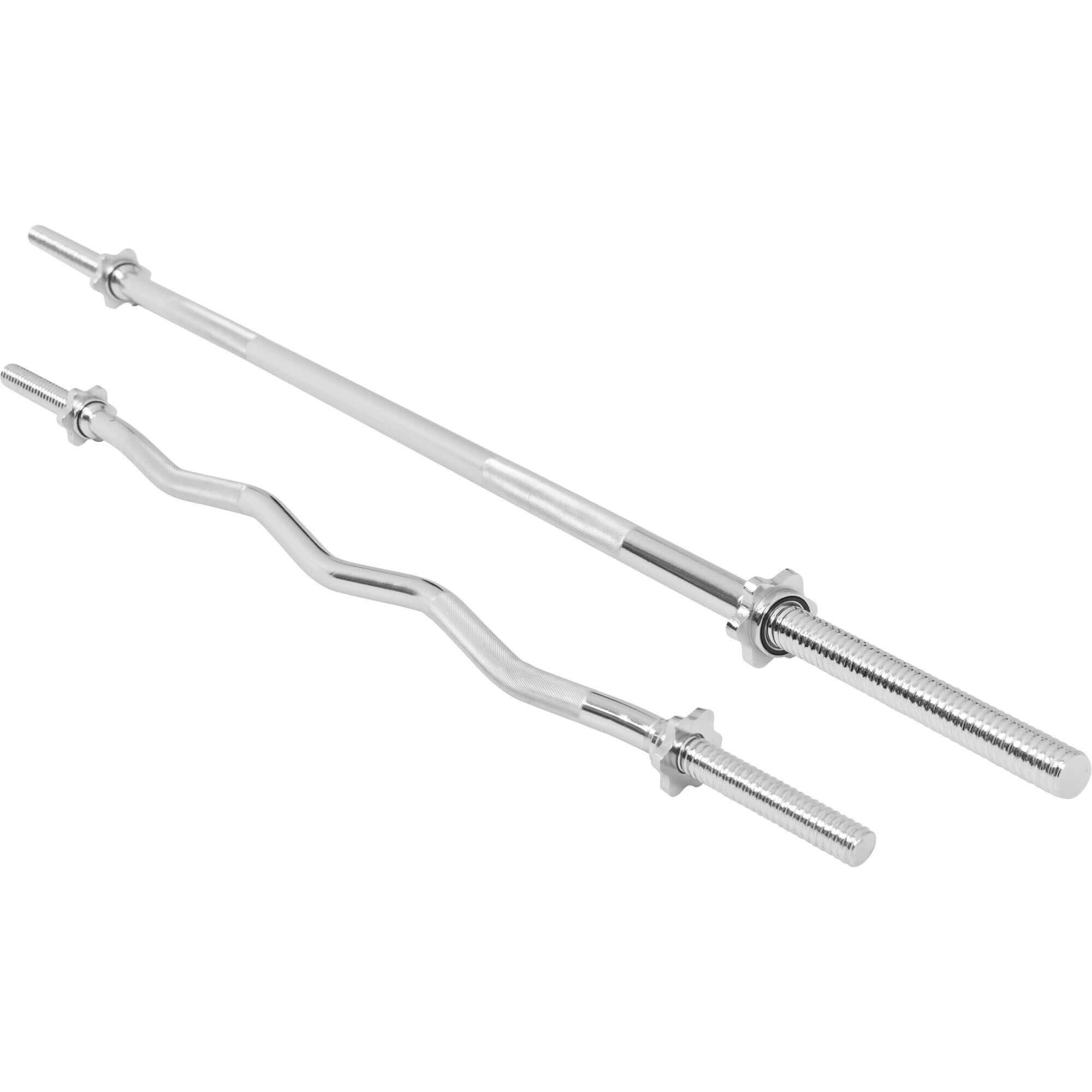 Langhantel Hantelstangen Set, inkl. Langhantelstange 170cm, SZ Curlstange 120cm