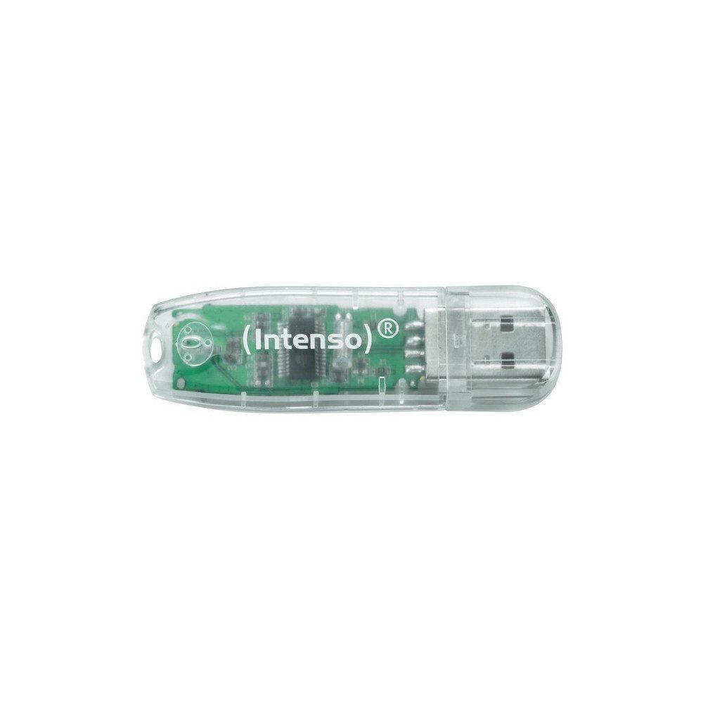 Intenso USB-Stick 32 GB, transparent, USB 2.0, 28 MB/s lesen, 6,5 MB/s USB-Stick