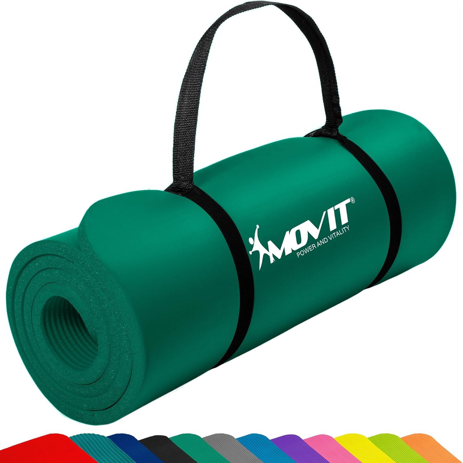 MOVIT Yogamatte Yogamatte 10/15 mm Dicke (1-St)