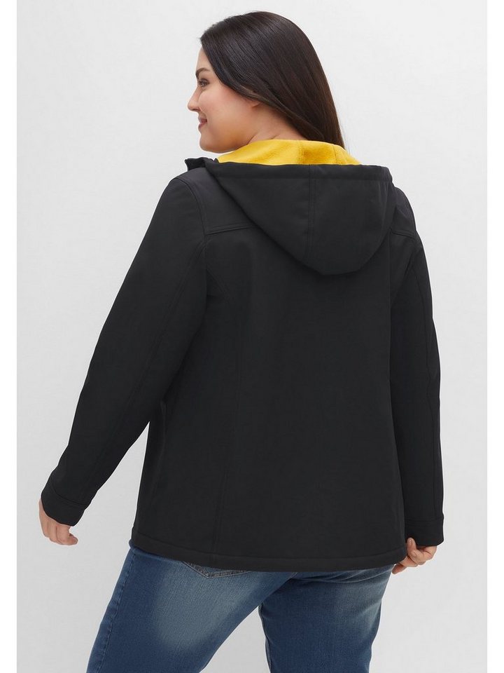 Sheego Softshelljacke Große Größen mit Fleece-Innenseite, winddichte  Qualität