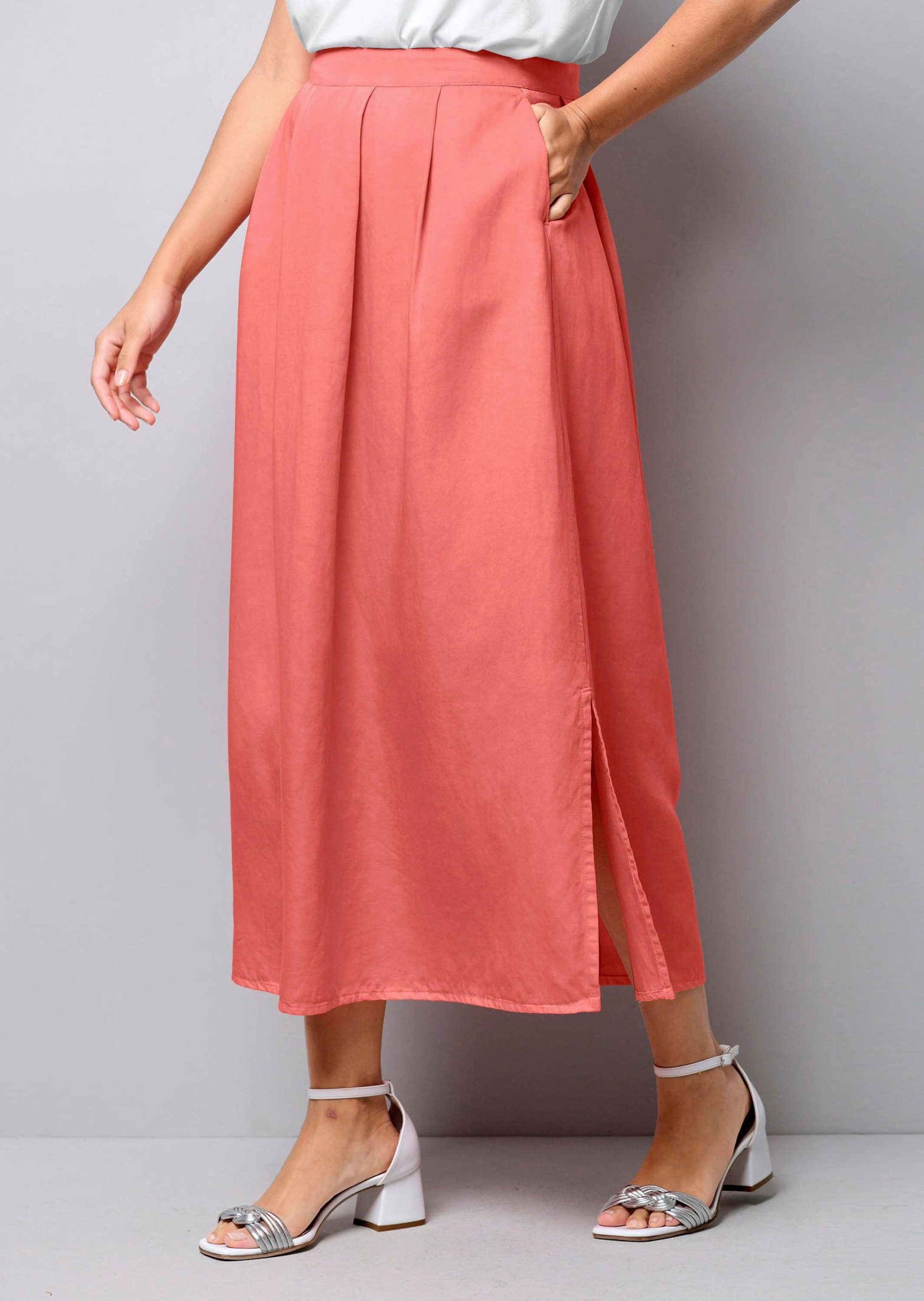 Alba Moda Maxirock Rock mit Schlitz