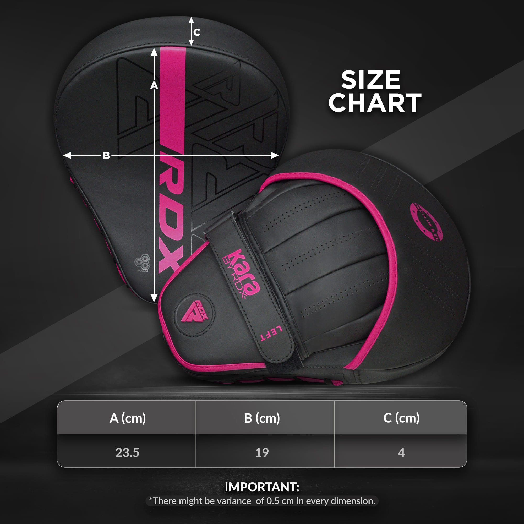 RDX Sports Punch-Handschuhe RDX Boxen Pads und Tasche Handschuhe Punching Training Mitts Kickboxen