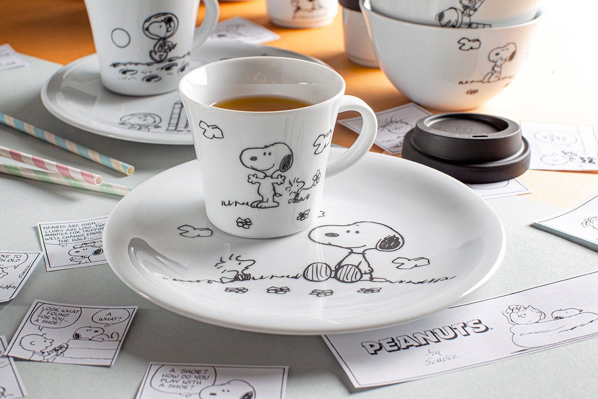 KAHLA Cappuccinotasse Peanuts Tasse 0,22 l, Porzellan, Made in Germany