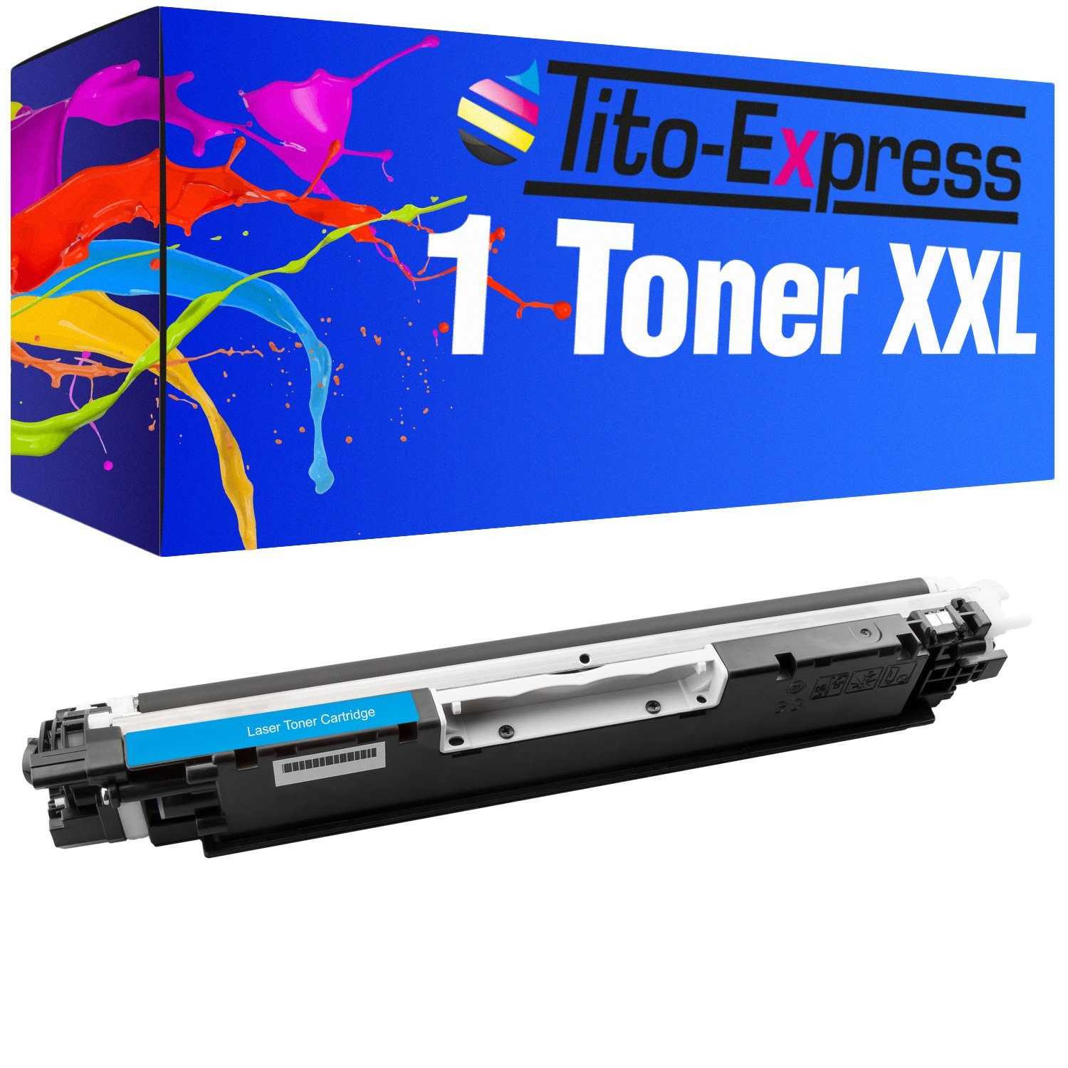 Tito-Express Tonerpatrone ersetzt HP CF 351 A CF351A HP 130A, (1x Cyan), für Color Laserjet Pro MFP M176n M177fw M170 Series