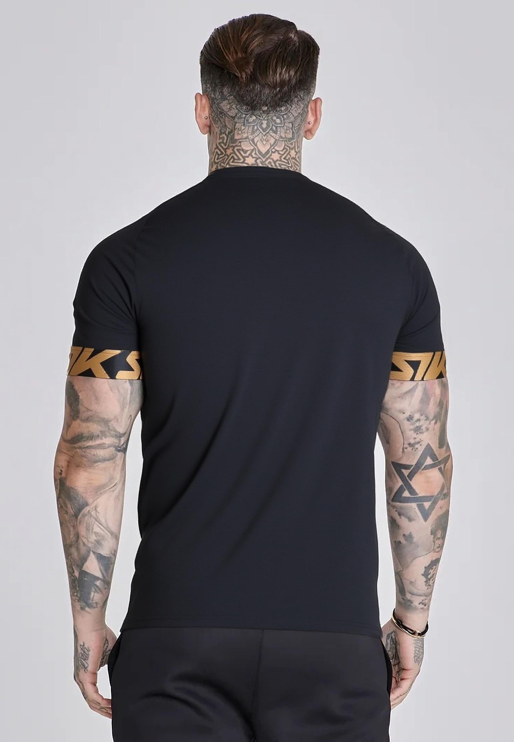 Siksilk T-Shirt SikSilk Herren Schwarz Dynamic T-Shirt – Bild 4 von 5