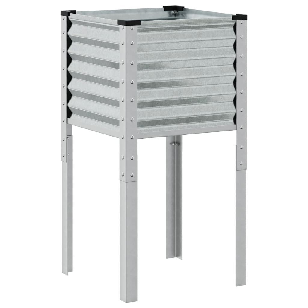 vidaXL Blumentopf Pflanzkübel 45x45x88 cm Verzinkter günstig online kaufen