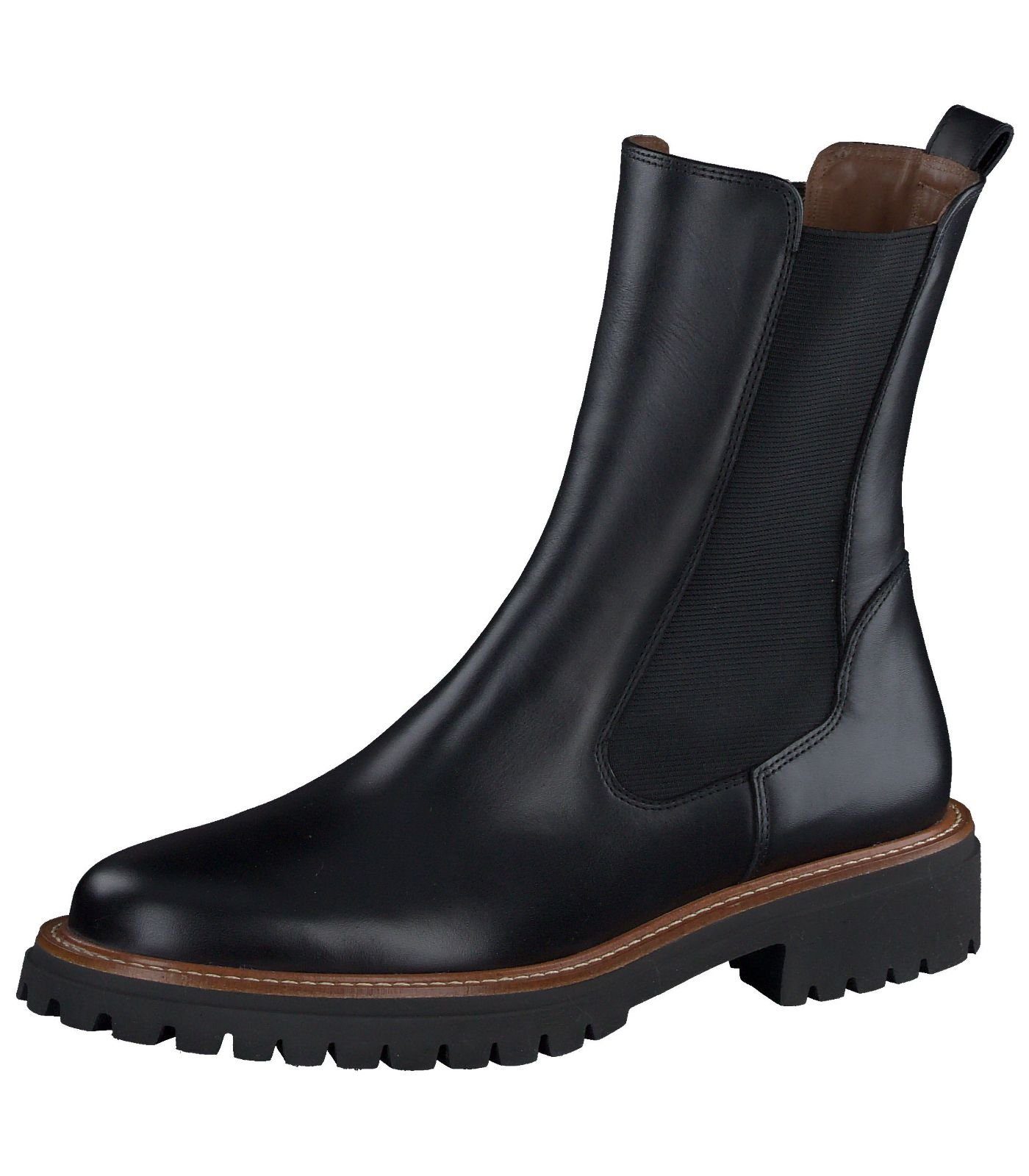 Paul Green Stiefelette Leder/Textil Stiefelette Schwarz