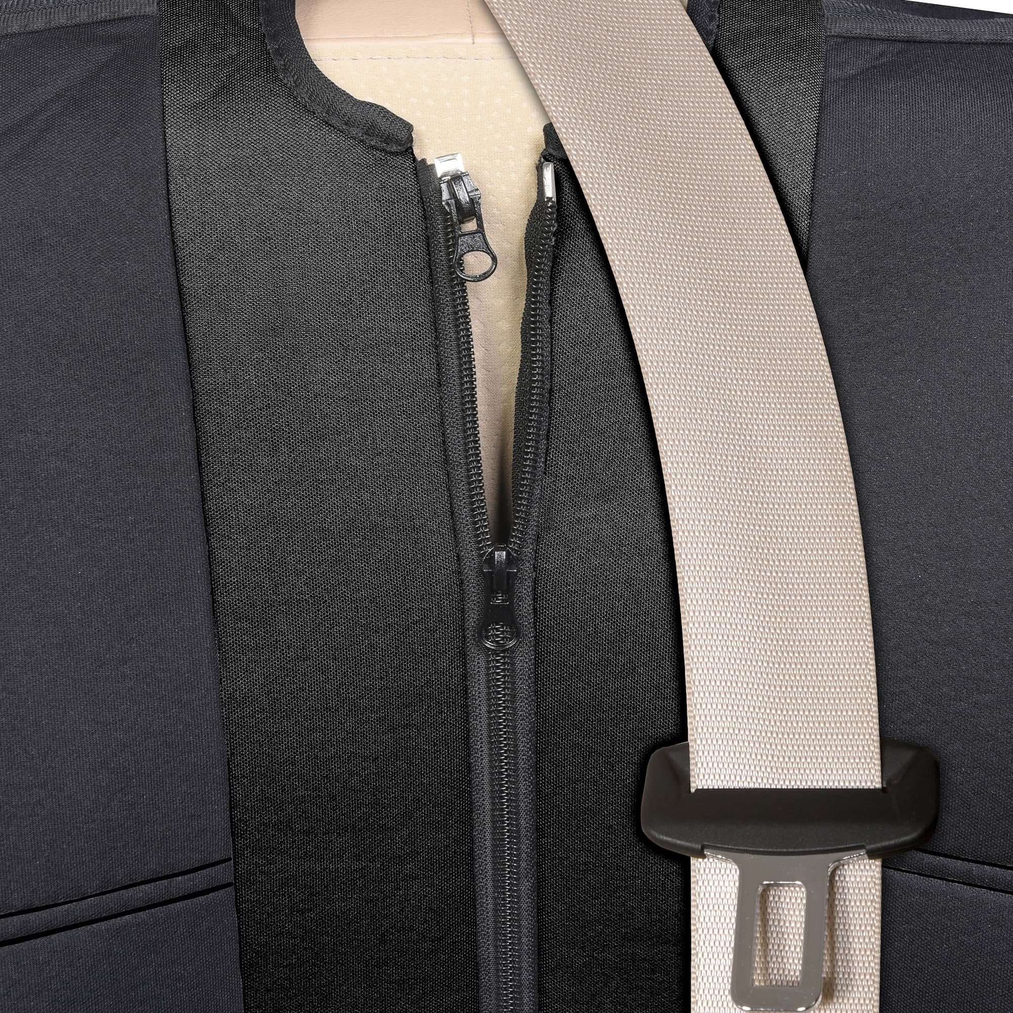 BREMER SITZBEZÜGE Autositzbezug Universal für Bus Transporter 1+2 inkl Doppelsitzbank (1+2 S), Set, Schonbezüge Sitzbezüge Fahrer und Beifahrer, in Schwarz