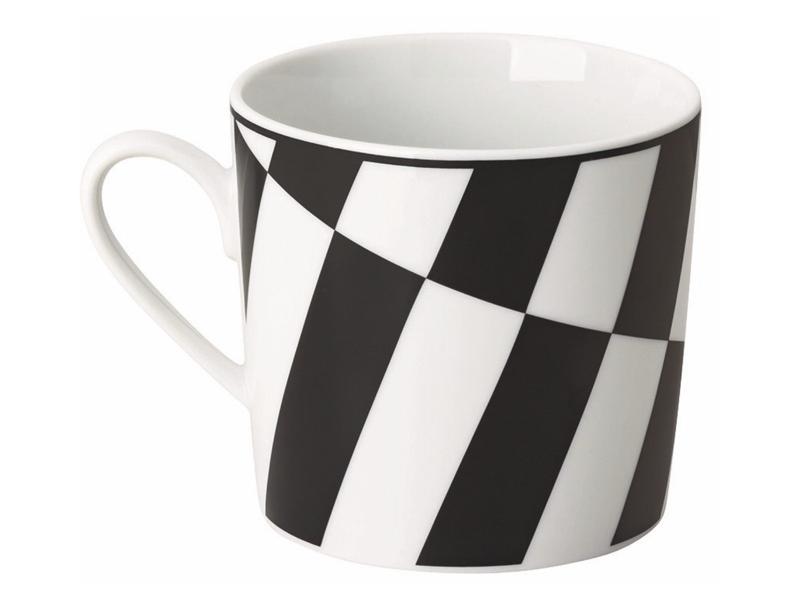 Rosenthal Becher Home Monochrome Stripes Becher mit Henkel 0,38l, Porzellan
