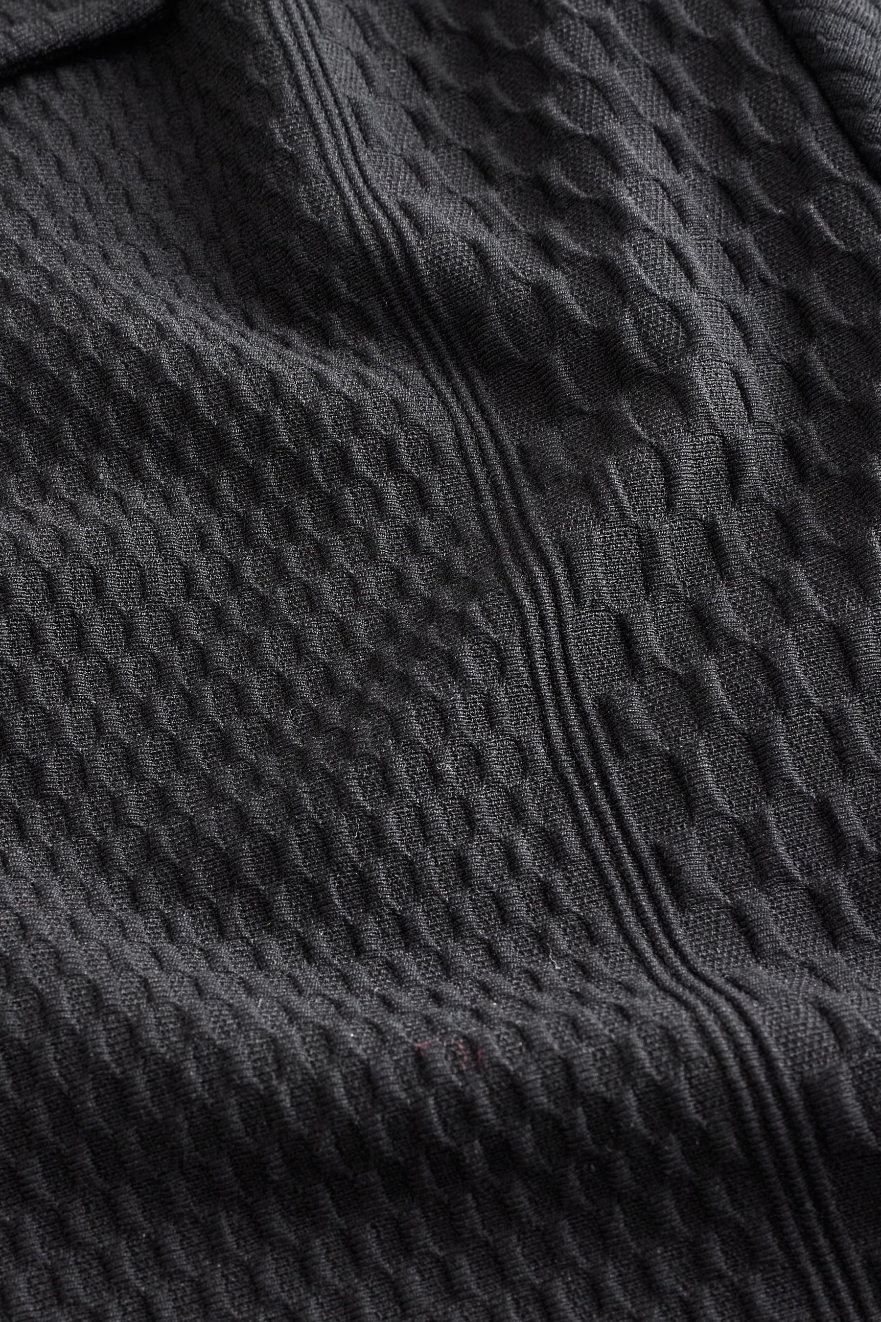 Next Kurzarmhemd Hemd aus strukturiertem Jersey günstig online kaufen