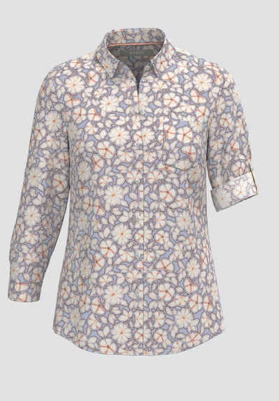 bianca Hemdbluse DAIRA mit modernem Blüten-Print und stylischen Details