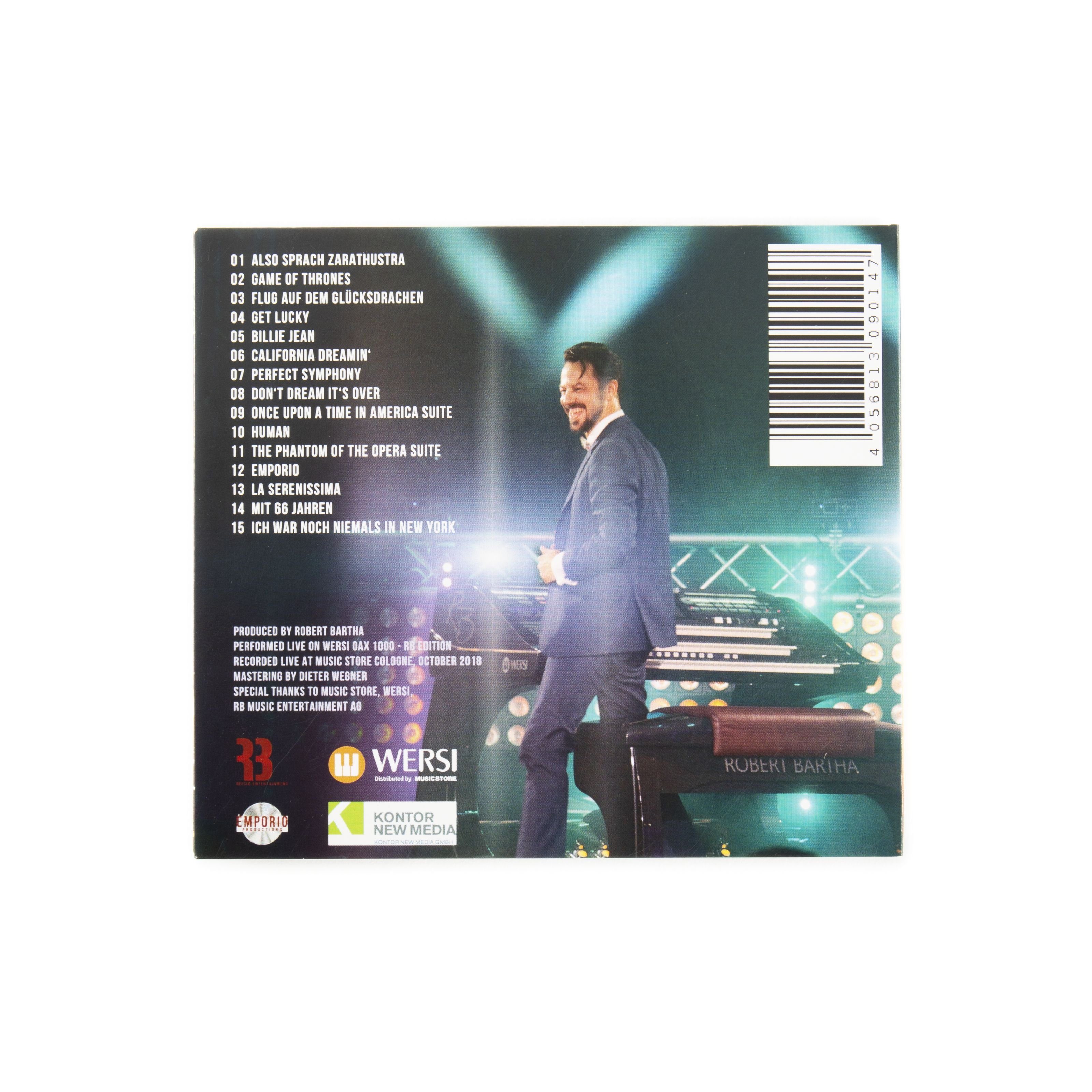 Wersi Entertainer-Keyboard (Live in Concert CD von Robert Bartha Orgel Software Musiktitel: Also Sprach Zaratustra Game of Thrones Flug auf dem Glücksdrachen Get Lucky Billie Jean California Dreamin Perfect Symphony Don't Dream It's Over Once Upon a Time in America Suite Human The Phantom of the Opera Suite Emorio La Serenissima Mit 66 Jahren Ich war noch niemals in New York Geeignet für Pergamon OAX1000 Orgel, Orgeln, Orgel Software), Live in Concert CD, Orgel Software, Pergamon OAX1000 Orgel