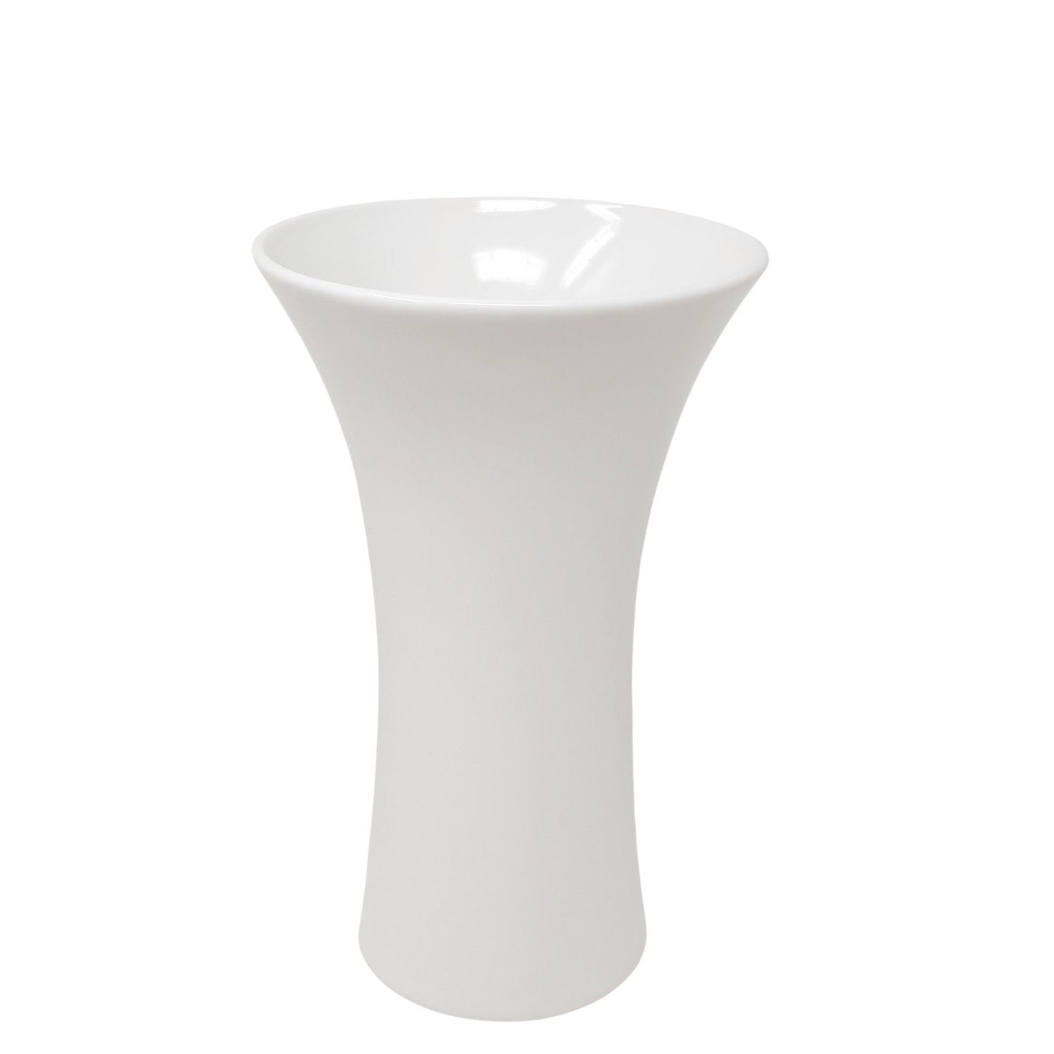Sandra Rich Dekovase Tulip, Farbe: Weiß, Höhe: 22cm