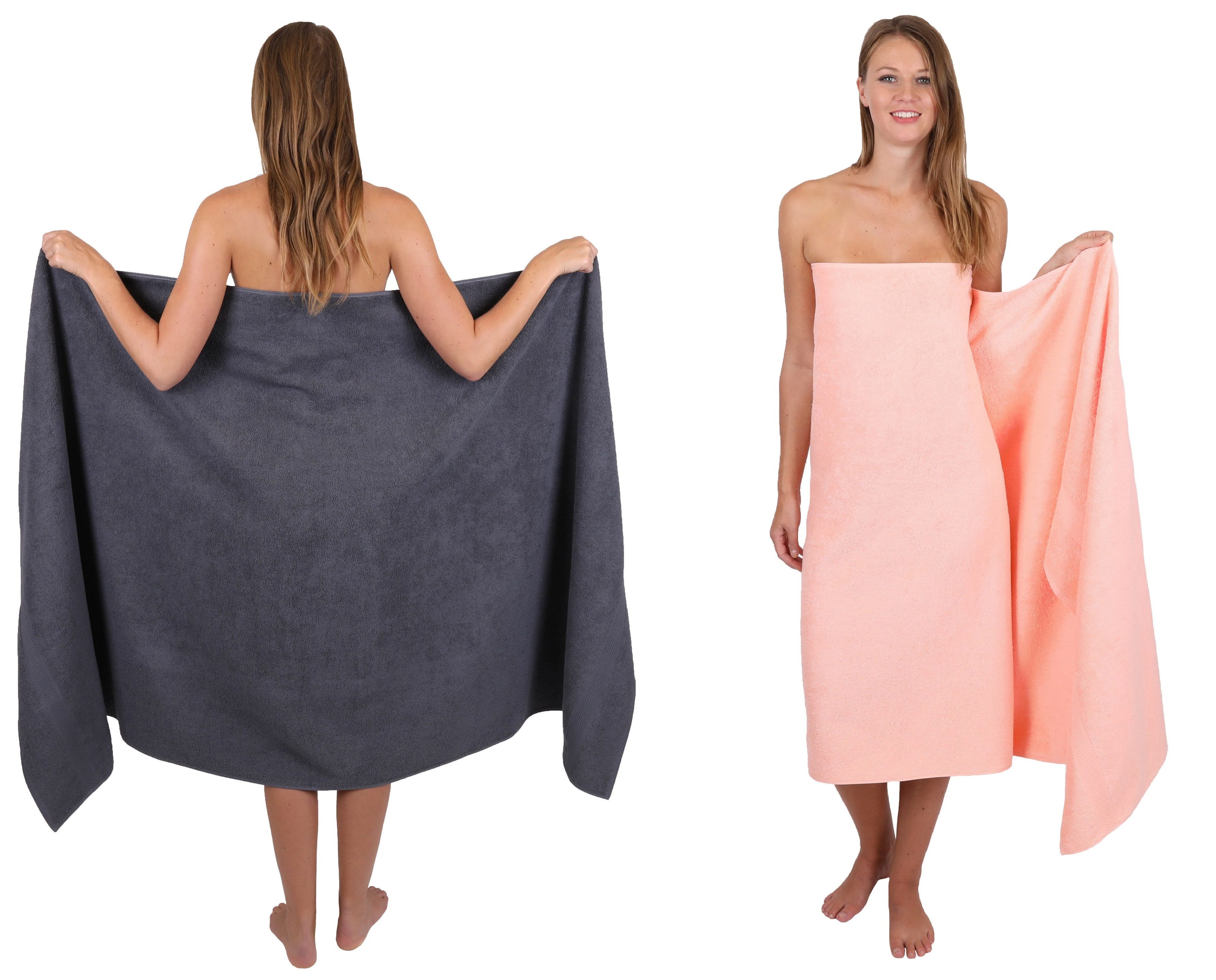Betz Badetuch 2 Stück Банные полотенца groß XXL PALERMO Размер 100 x 200 cm, 100% Baumwolle (Set)