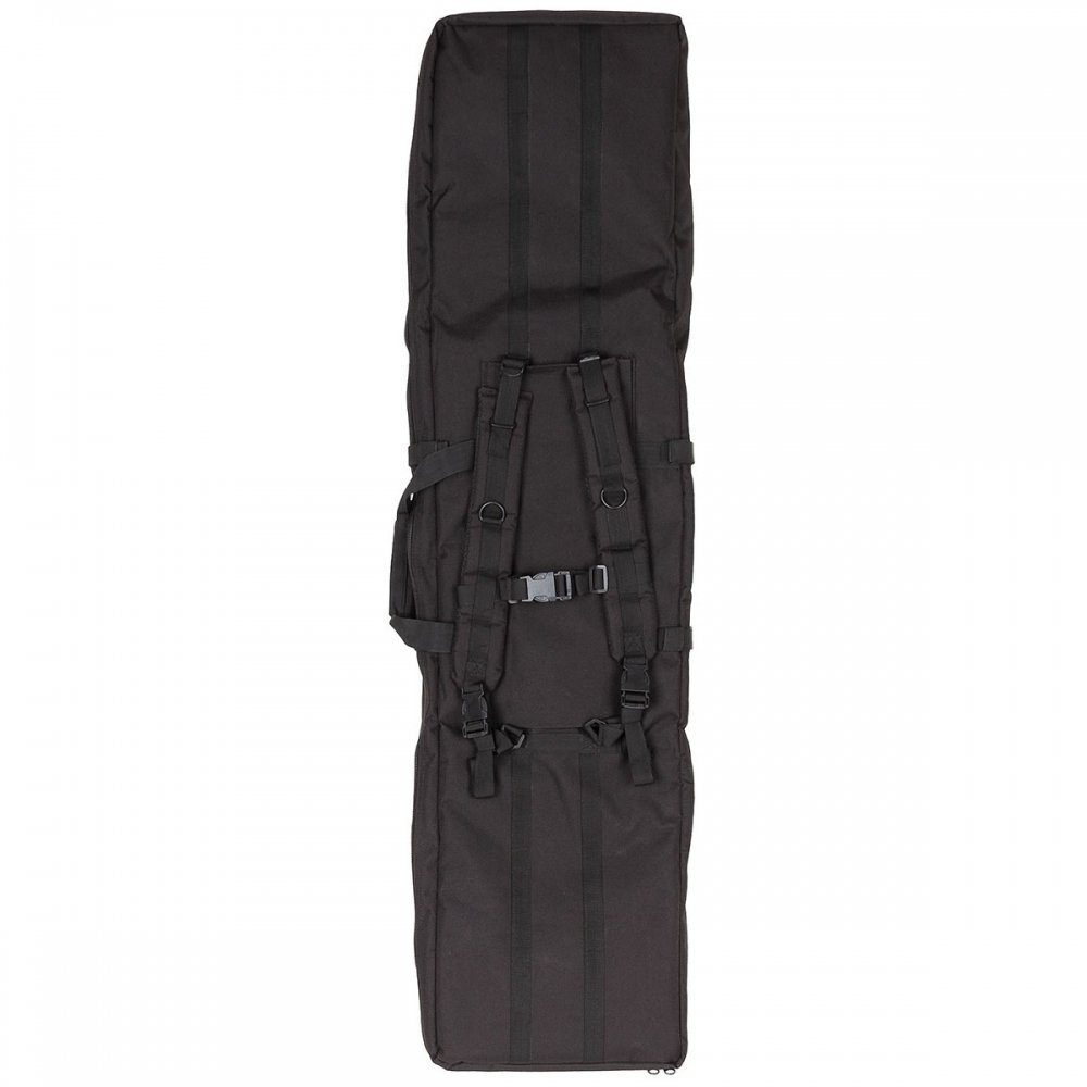 MFH Sporttasche Gewehrtasche, und 2 Waffen, abnehmbare schwarz, für Schulter- Large, Brustgurte verstellbare und