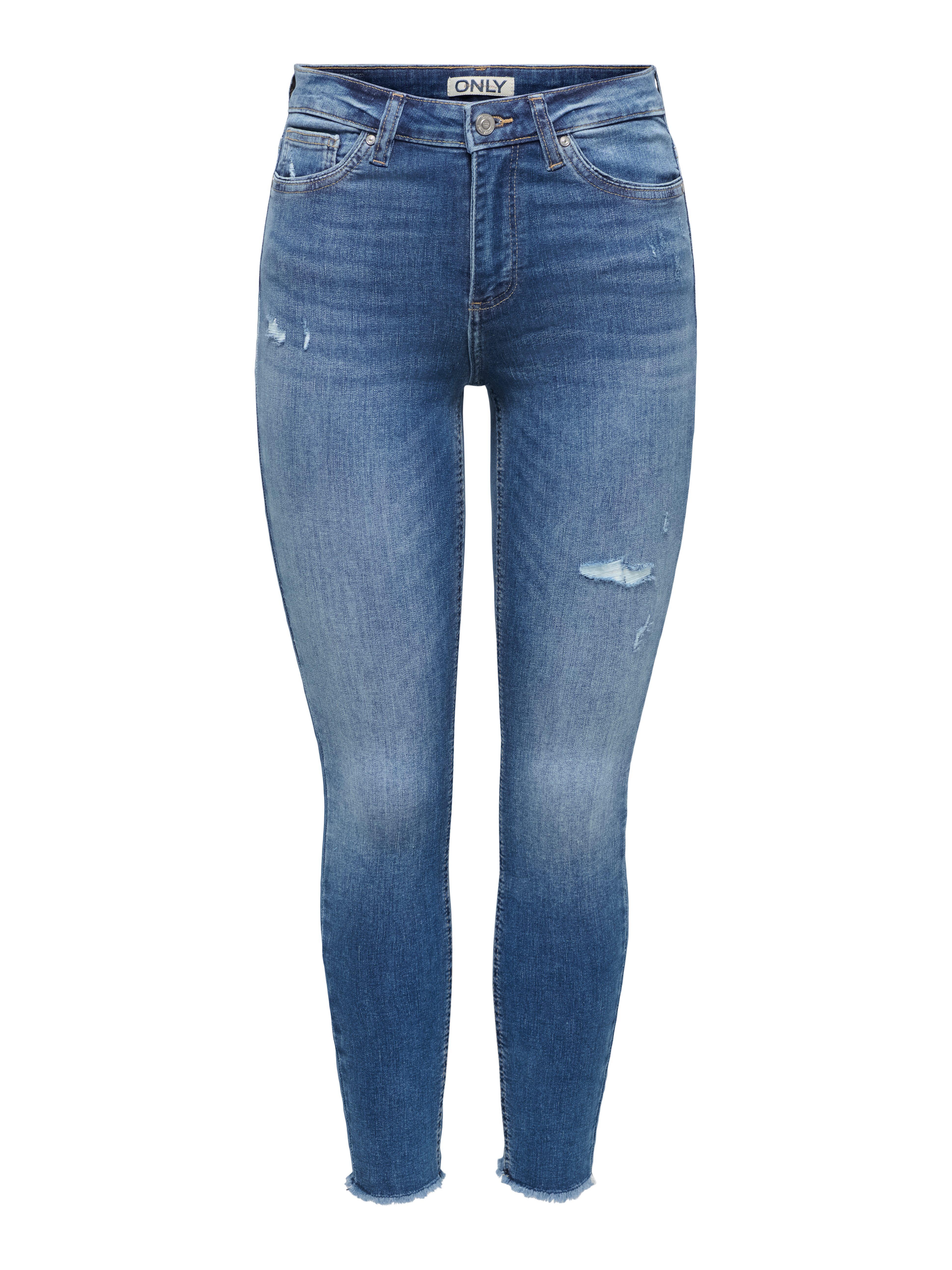 ONLY Skinny-fit-Jeans ONLWAUW MW SK ANK RW DNM Baumwollmischung, mid waist