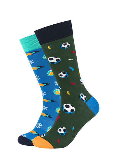Fun Socks Socken »Soccer & Beer« (2-Paar) mit lustigen Motiven