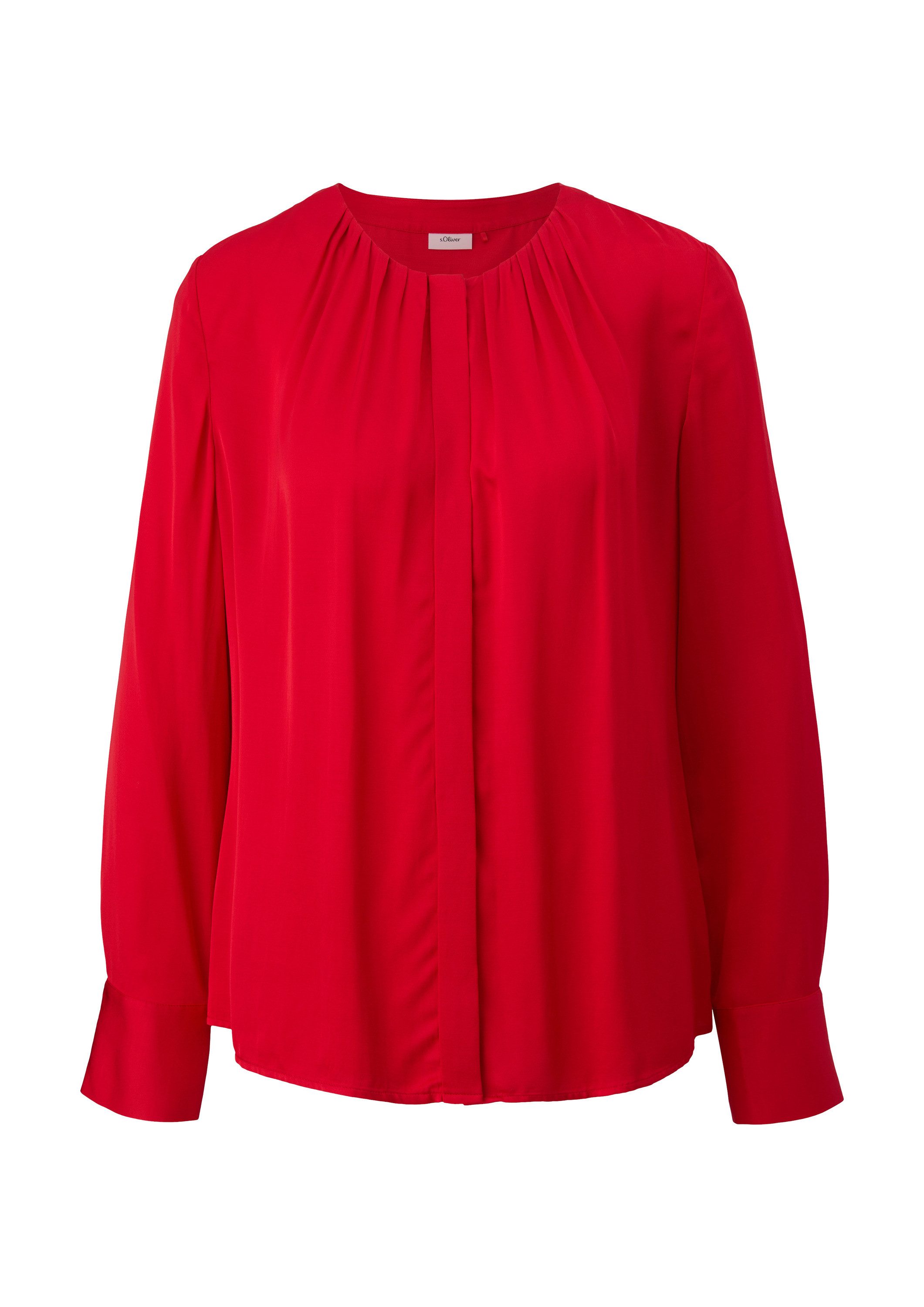 s.Oliver Langarmbluse Bluse Bluse aus Viskose günstig online kaufen