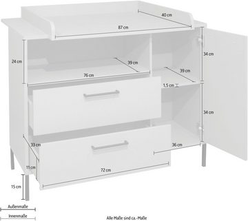Mäusbacher Wickelkommode Ole, Wickelkommode Breite "119"