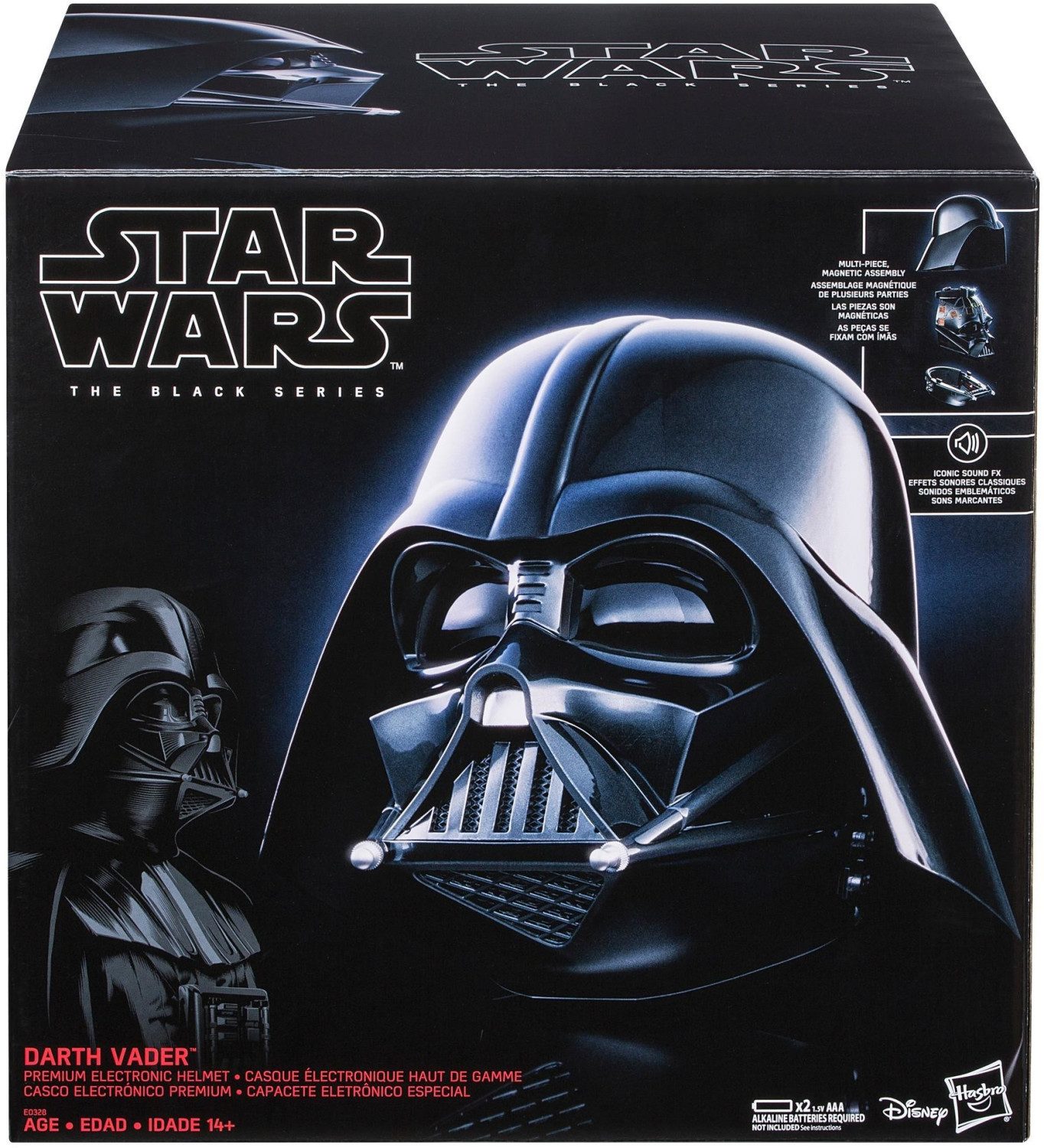 Hasbro Spielzeug-Helm Star Wars The Black Series Darth Vader Premium Helm schwarz, (Premium Helm, 1-tlg., The Black Series Premium Helm)