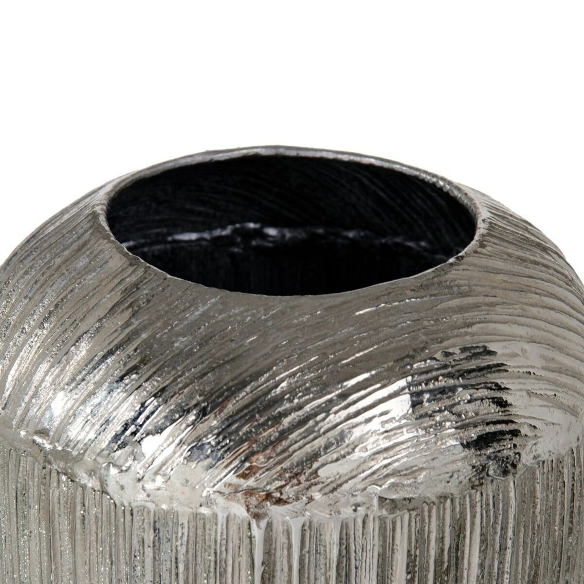 Vase Aluminium cm Dekovase 15 38 Bigbuy x x Silber 15