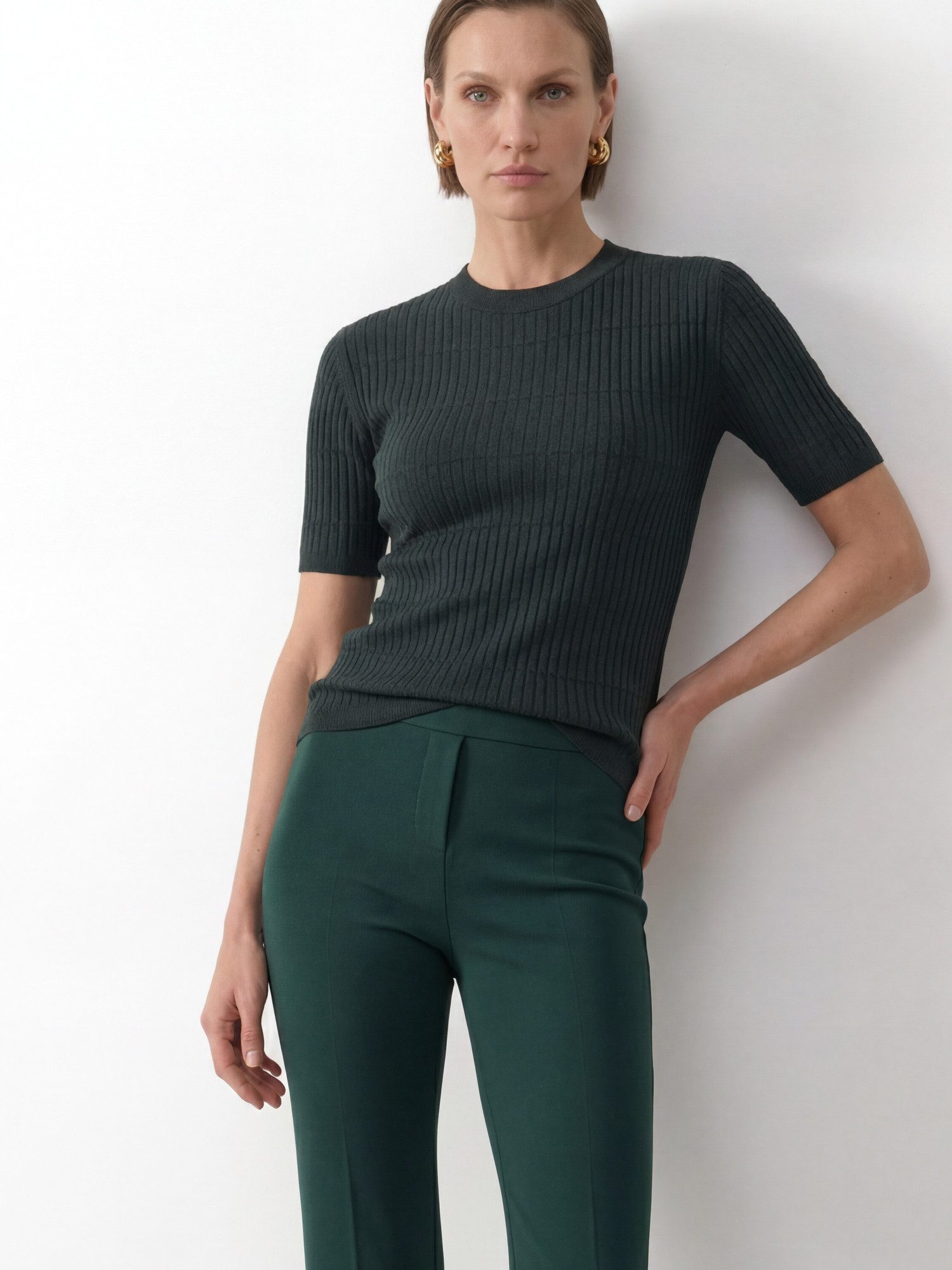 RICHROYAL Kurzarmpullover Rich & Royal