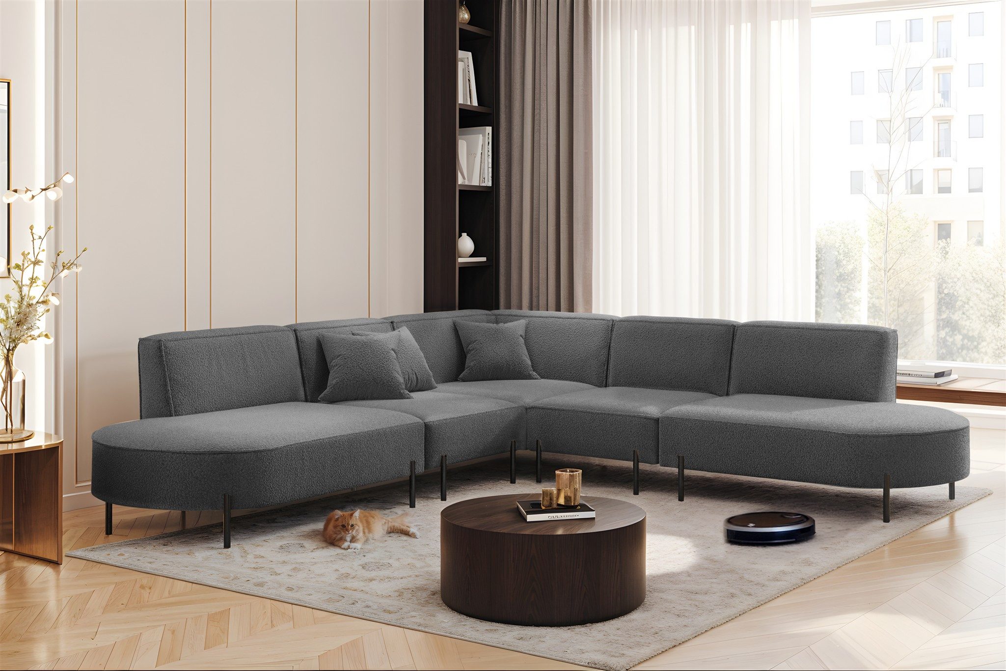 Fun Möbel Ecksofa Sofa VALENCIA Seite günstig online kaufen