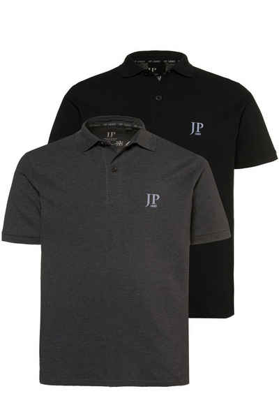 JP1880 Poloshirt Poloshirts Basic 2er-Pack Piqué gekämmte Baumwolle (2-tlg)
