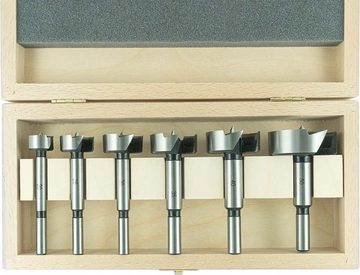 ENT European Norm Tools Holzbohrer 40306 6-tlg. Forstnerbohrer-Set Premium, in Ø 20 - 50 mm - Werkzeugstahl