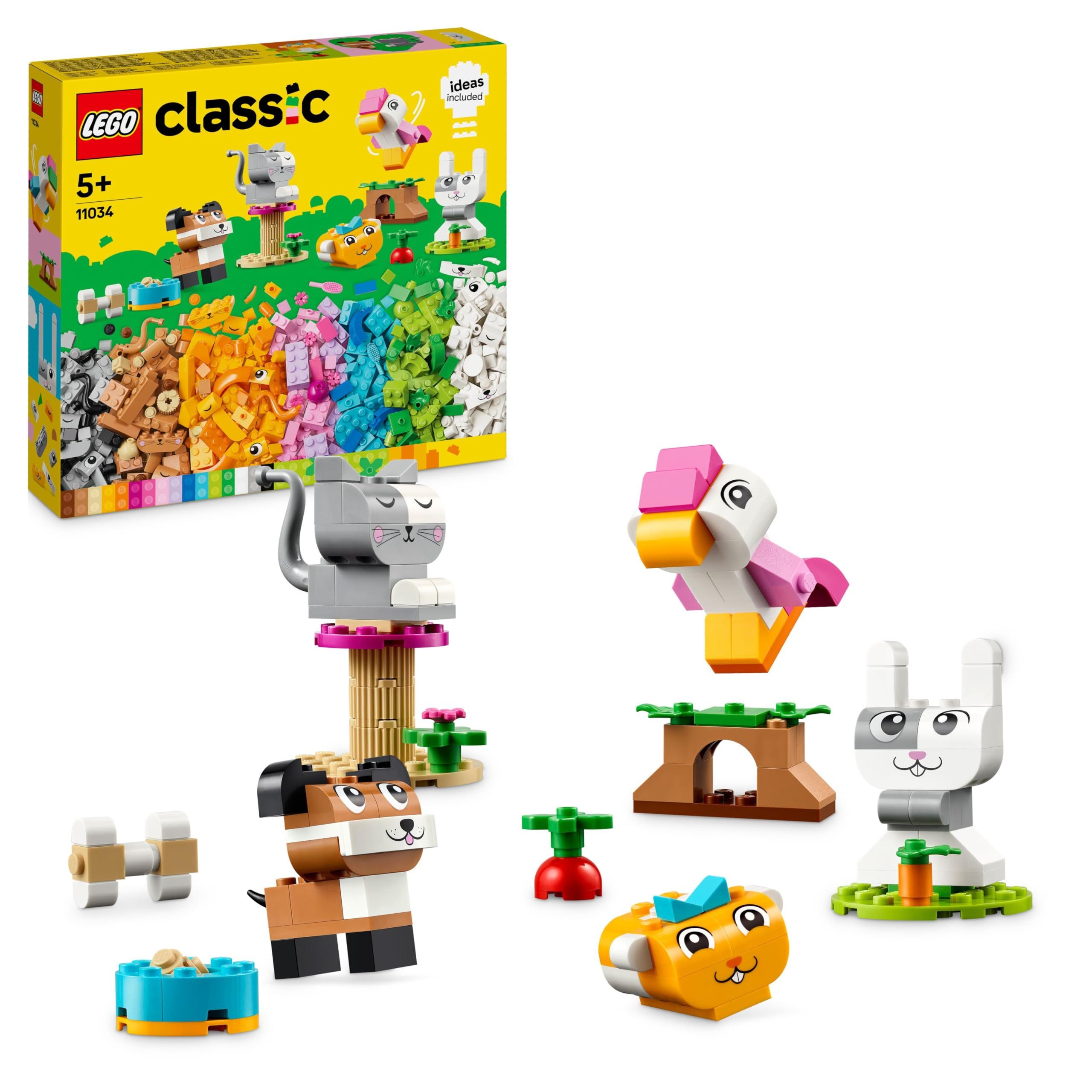 LEGO® Classic Kreative Tiere 11034 Konstruktions-Spielset, (450 St), 450-teiliges LEGO Bauset