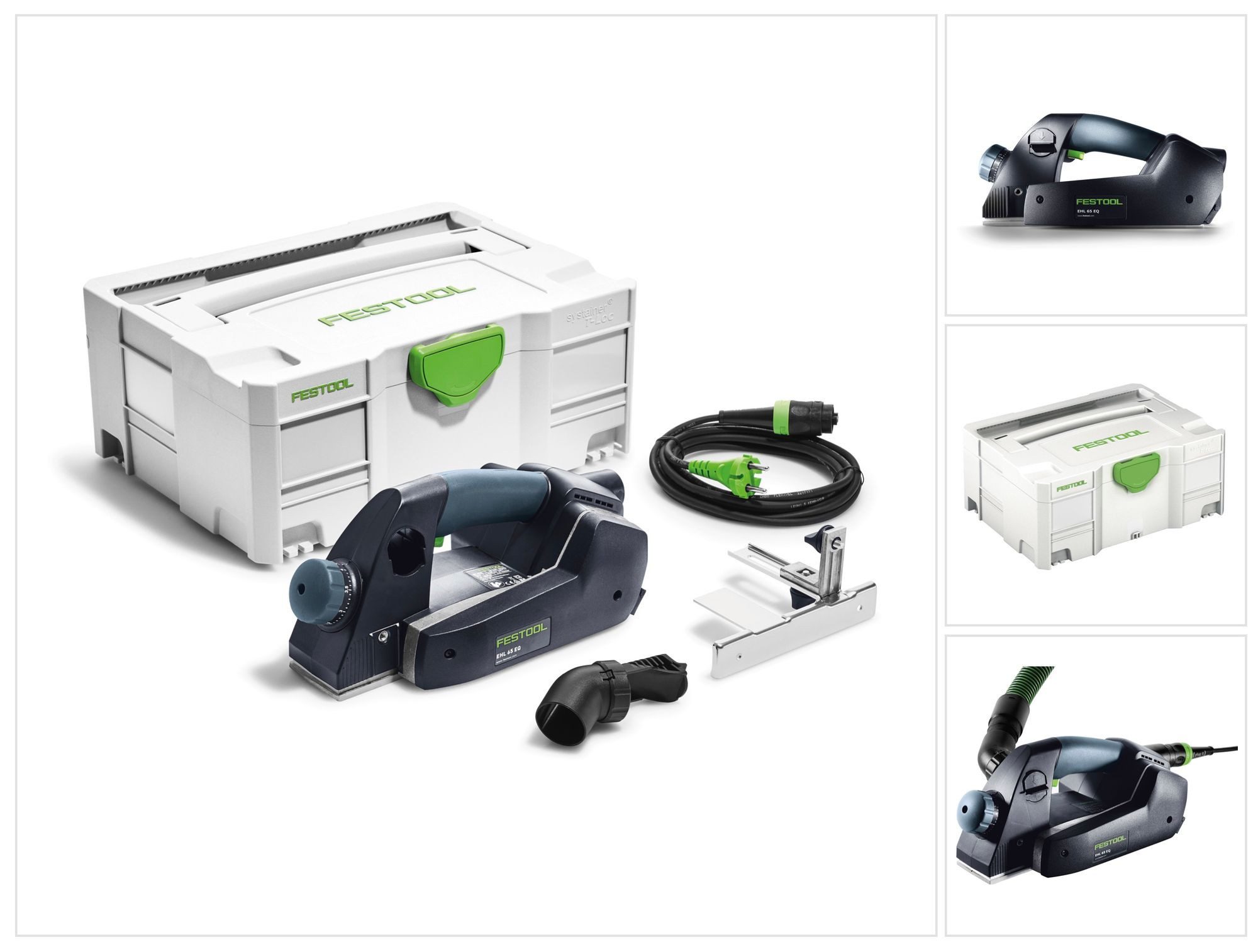 FESTOOL Elektrohobel EHL 65 EQ-Plus Einhandhobel 720 W 65 mm Hobelbreite + systainer (576