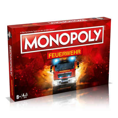 Winning Moves Spiel, Brettspiel Monopoly - Feuerwehr